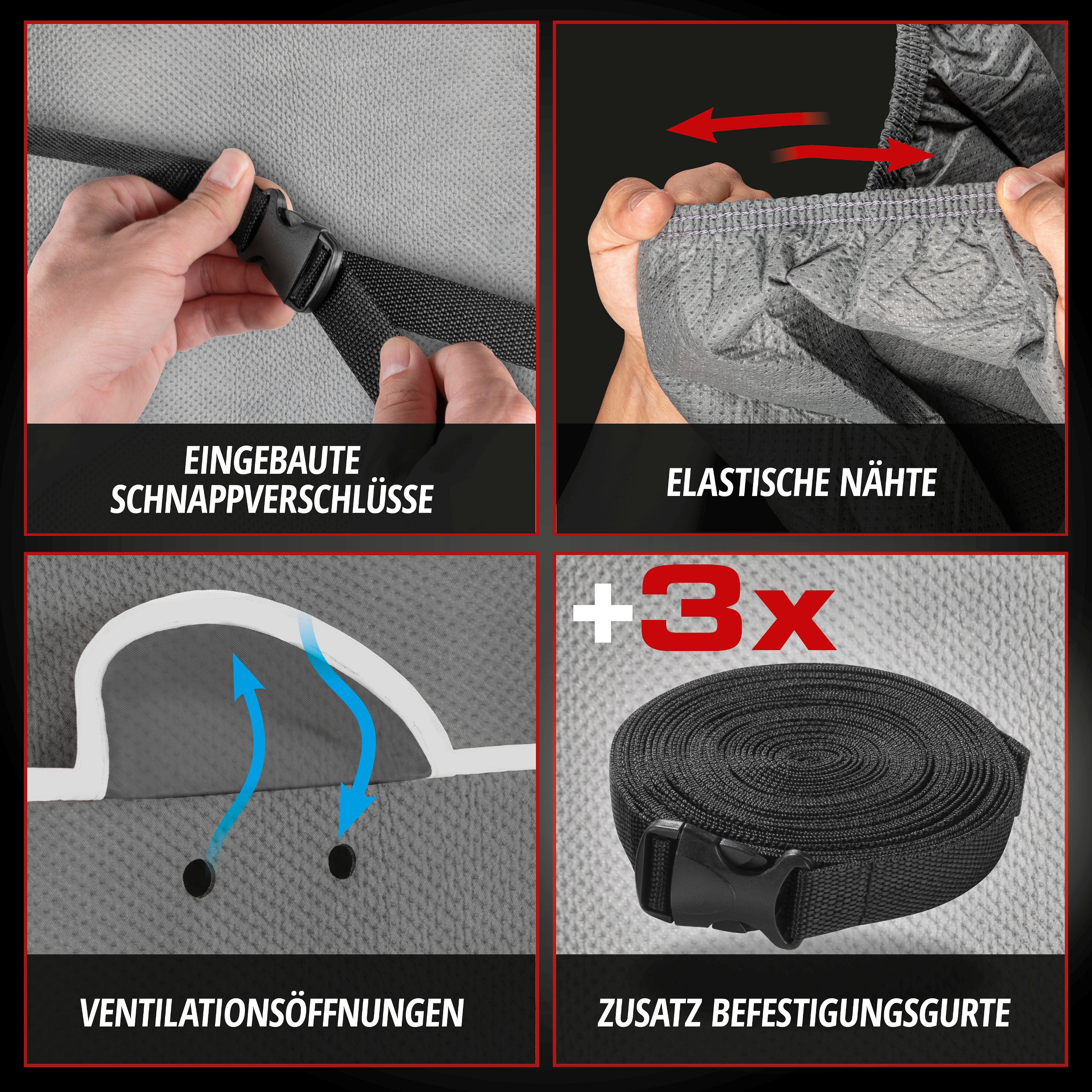PKW Hagelschutzplane Hybrid UV Protect, Hagelschutzgarage Größe XL