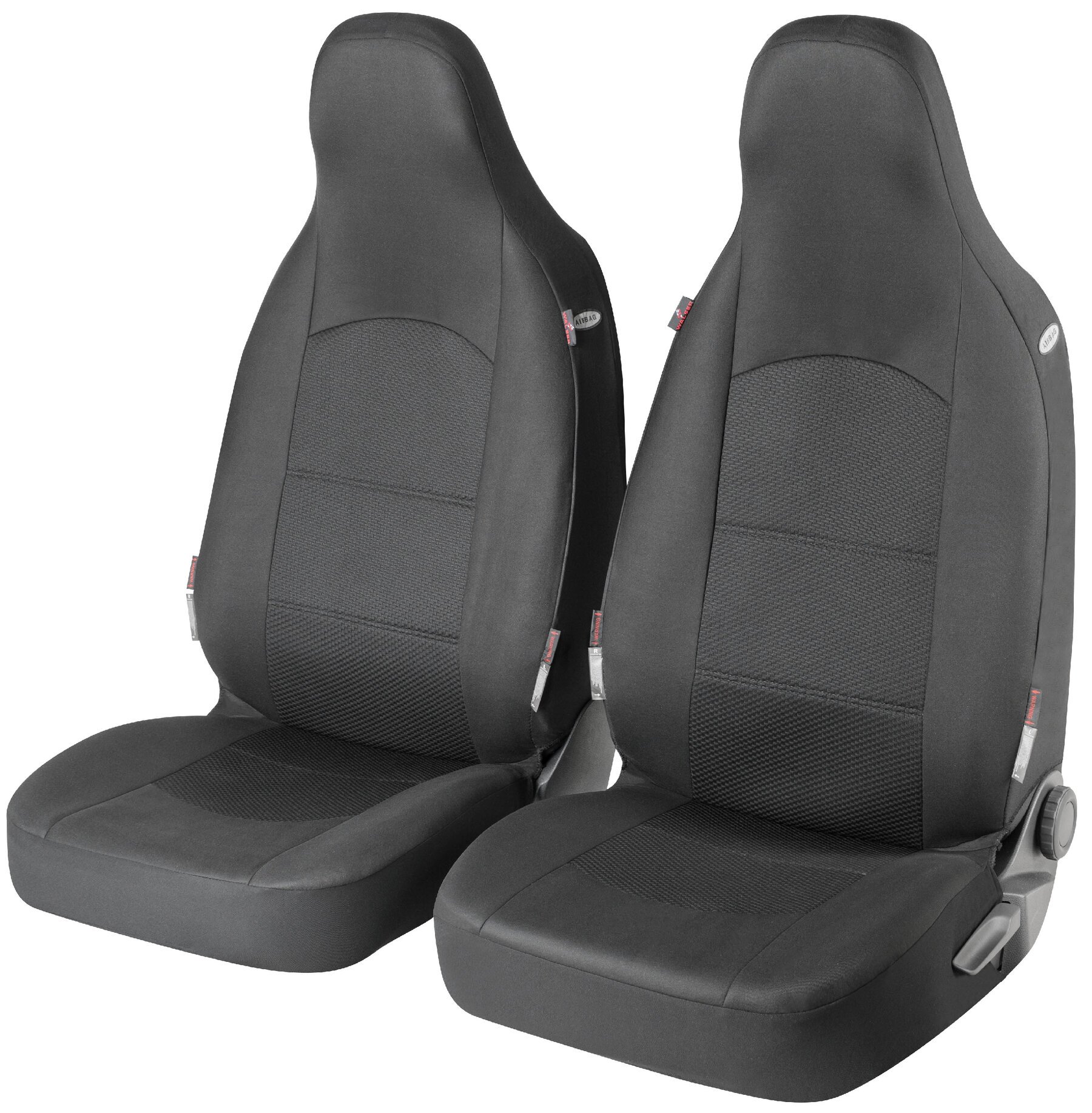 ZIPP IT Premium Derby - housses de siège auto pour sièges avant à dossier haut avec système de fermeture éclair