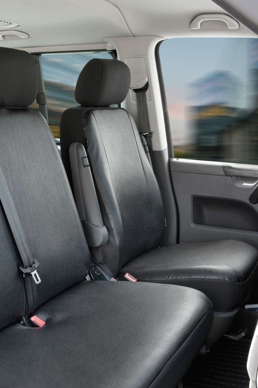 Seat cover made of imitation leather for VW T4 single seat cover