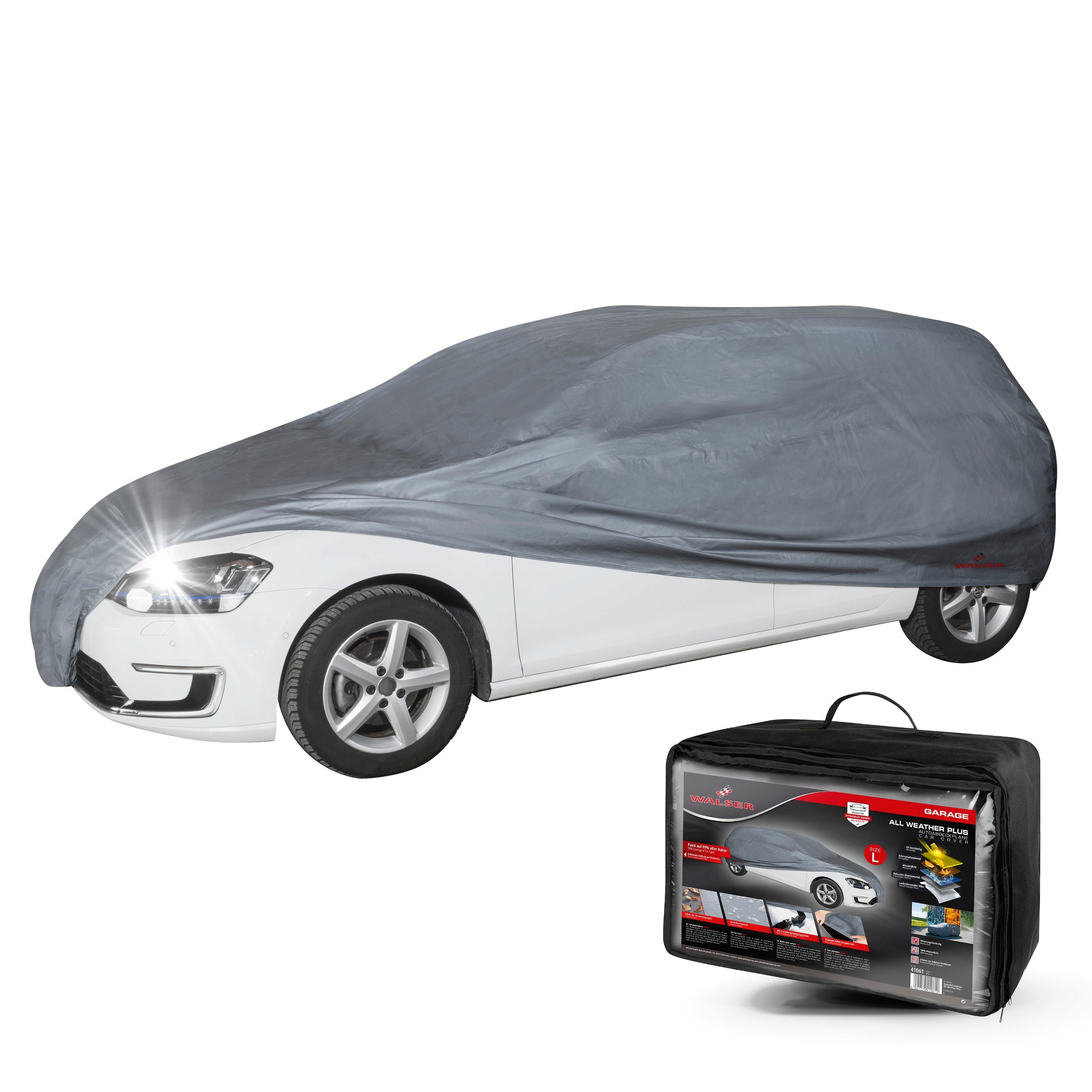 Car tarpaulin All Weather Plus size L grey
