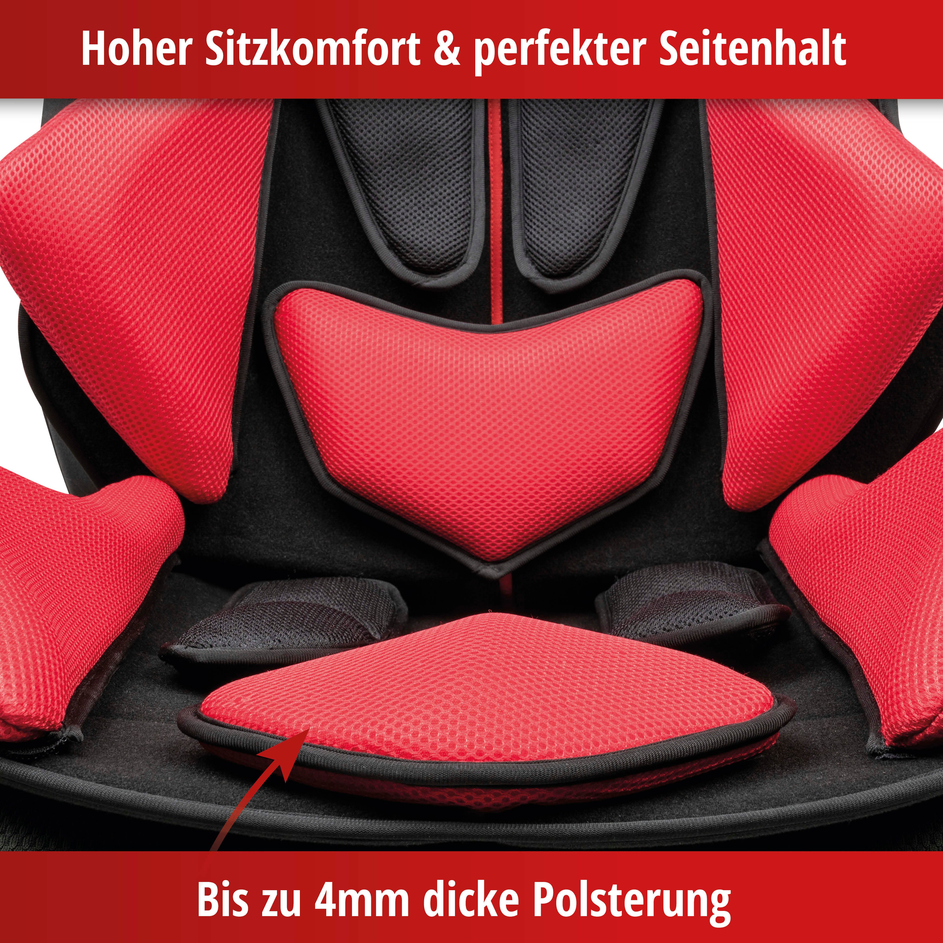 PKW Sitzauflage X-Race schwarz rot