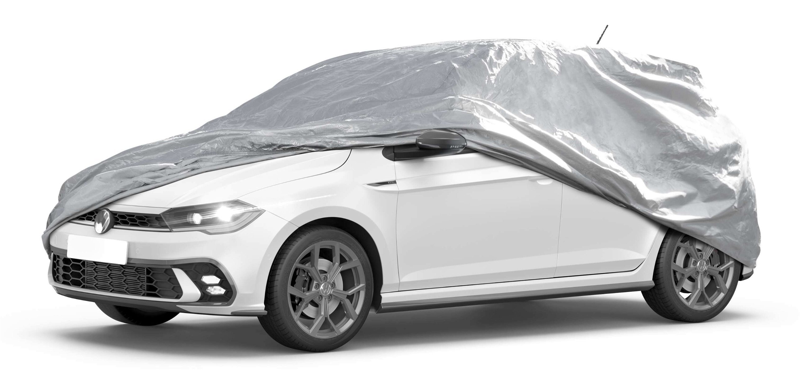 Car cover All Weather Basic, car cover full garage size M silver