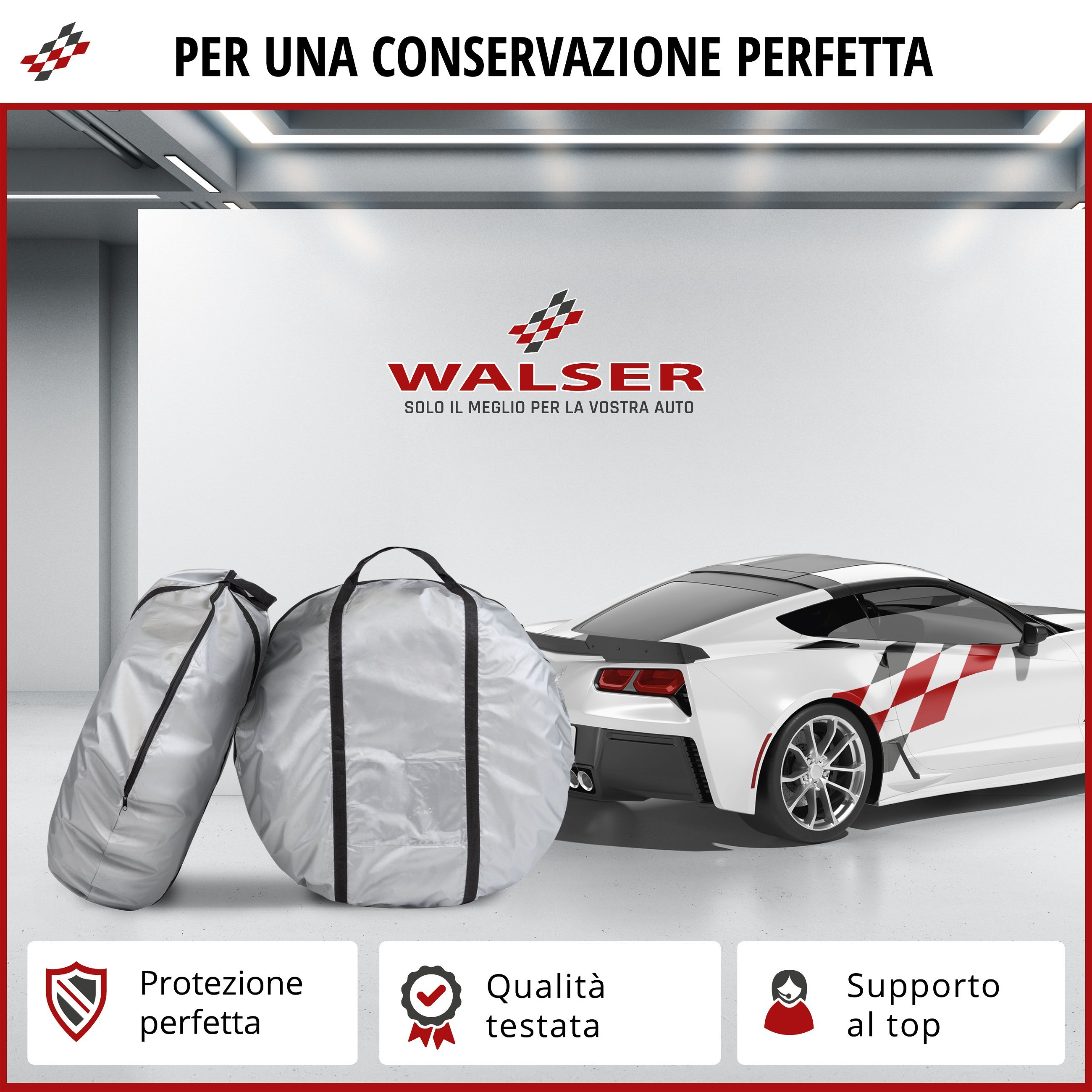 Set di 2 borse per pneumatici taglia XL, custodia per pneumatici 19-20 pollici