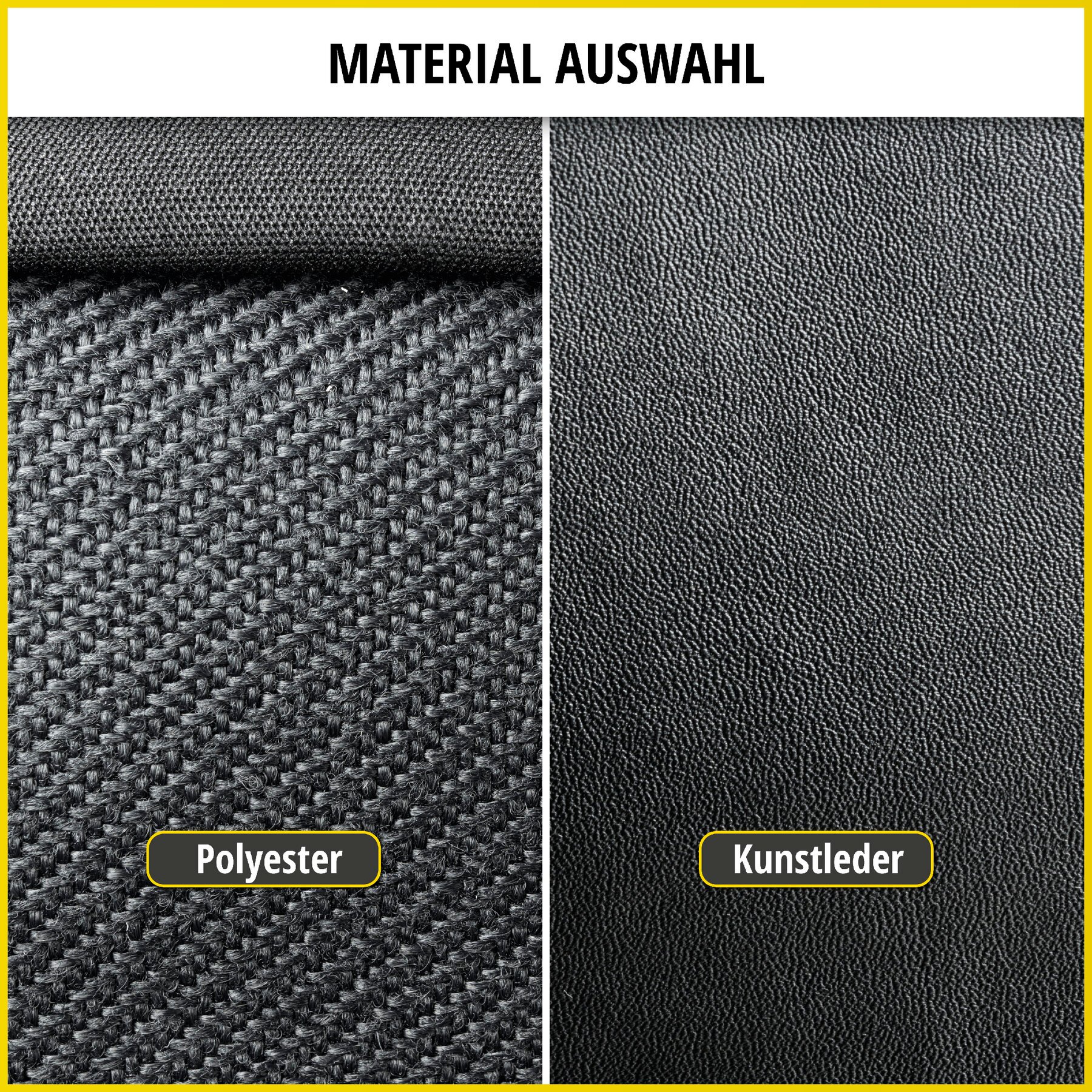 Passform Sitzbezug aus Kunstleder kompatibel mit Peugeot Partner, 2 Einzelsitze Armlehne innen