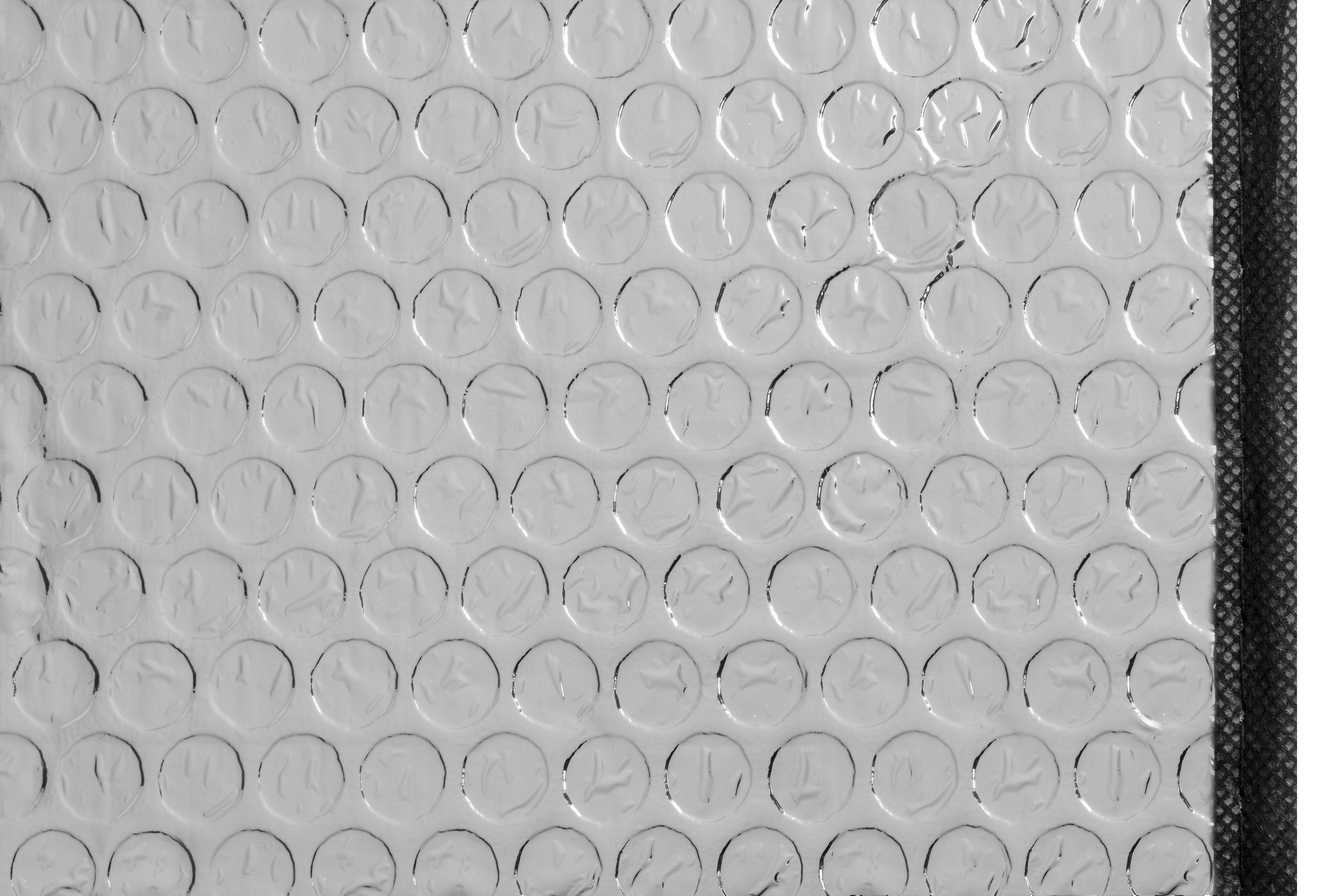 Zonnescherm vooraan zilver 130 x 60 cm met luchtkamers