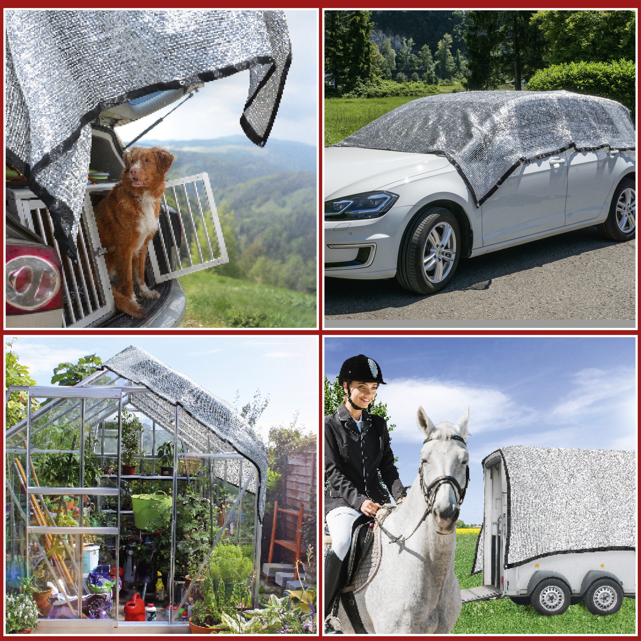Stay Cool sunshade net silver aluminium 3x4m