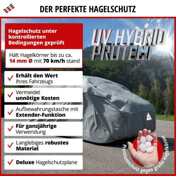 Bus Hagelschutzplane Hybrid UV Protect, TransporterHagelschutzgarage
