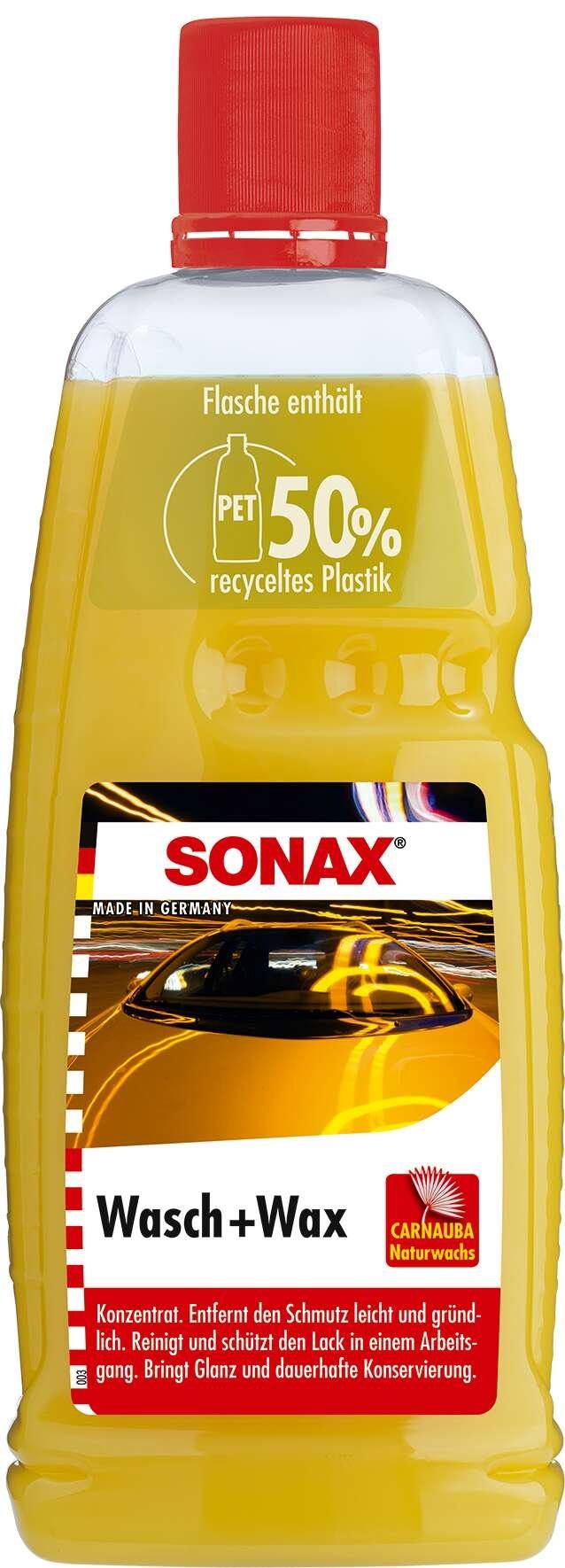 SONAX Wash + Wax 1000 ml PET bottle
