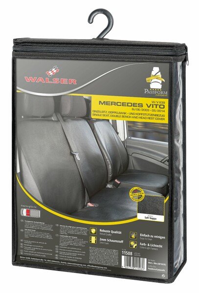 Transporter Seat Covers Made Of Imitation Leather For Mercedes Benz Viano Vito Single Double Bench Mpv - Mercedes Benz Vito Leather Seat Covers Transporter Seat Covers Made Of Imitation Leather For Mercedes Benz Viano Vito Single Double Bench Mpv - Mercedes Benz Vito Leather Seat Covers