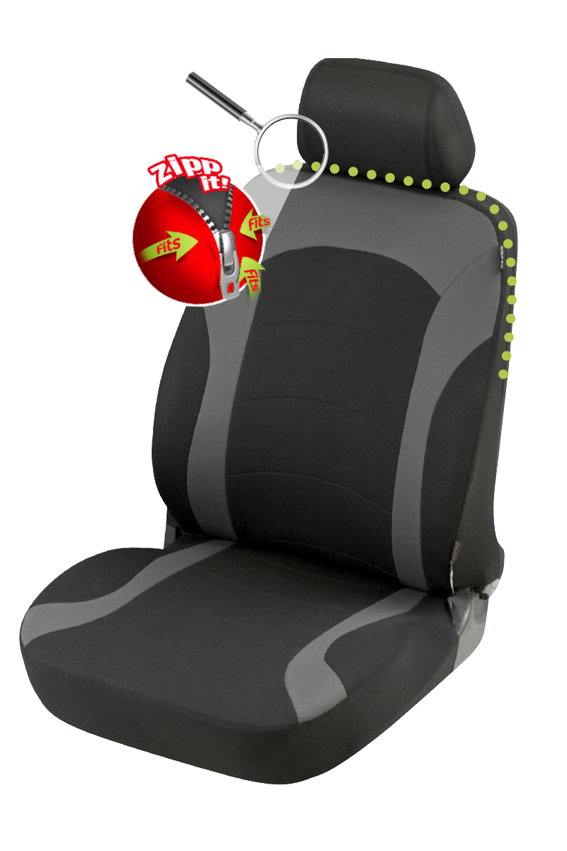 ZIPP IT Premium Inde Auto Sitzbezug mit Reissverschluss System