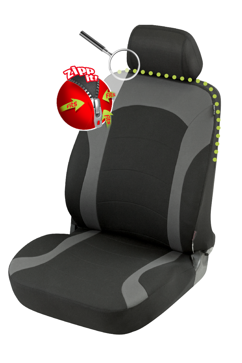 ZIPP IT Premium Inde Auto Seat cover with zipper system