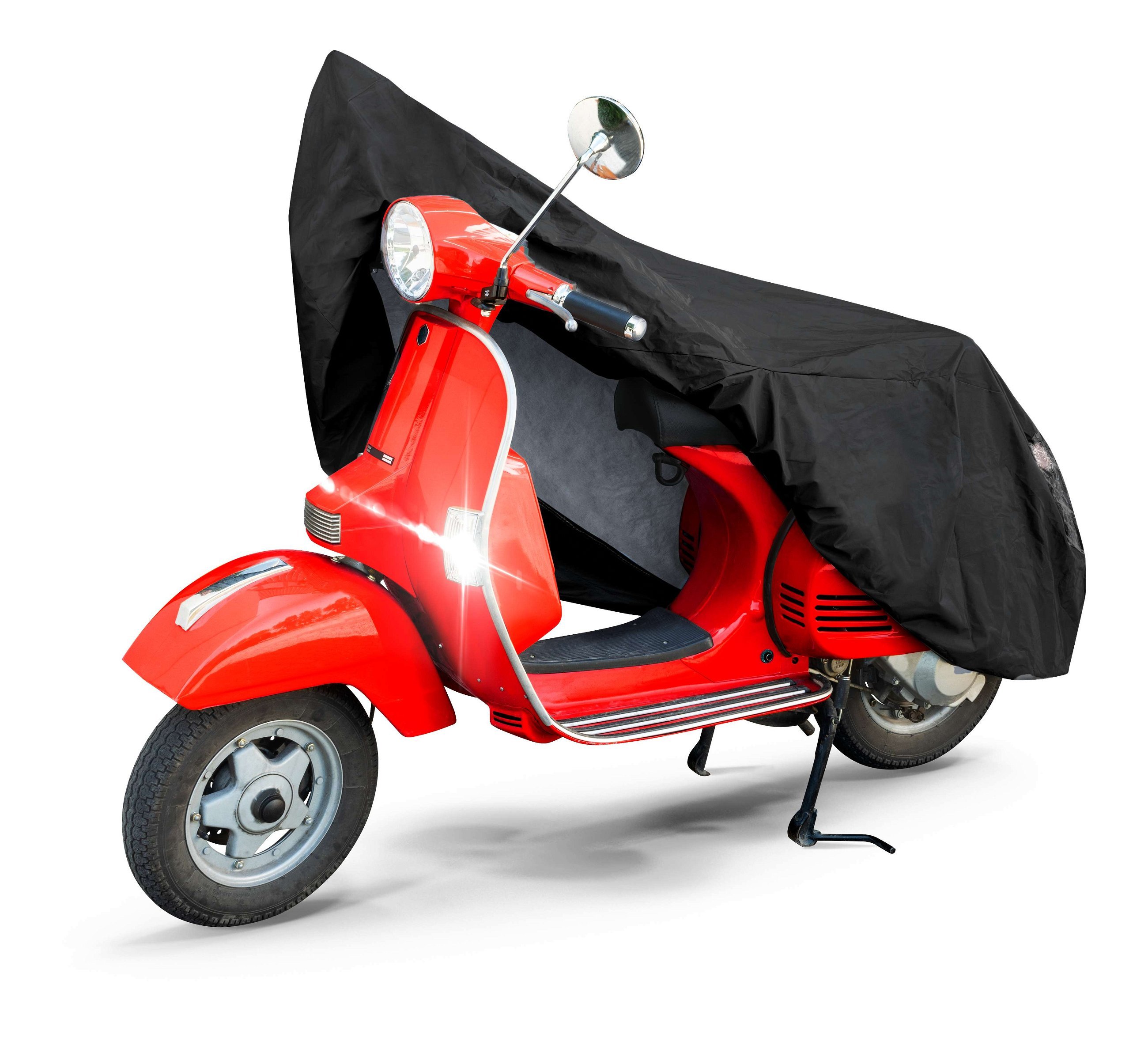 Motorcycle garage Scooter size S PVC 185 x 90 x 110 cm black