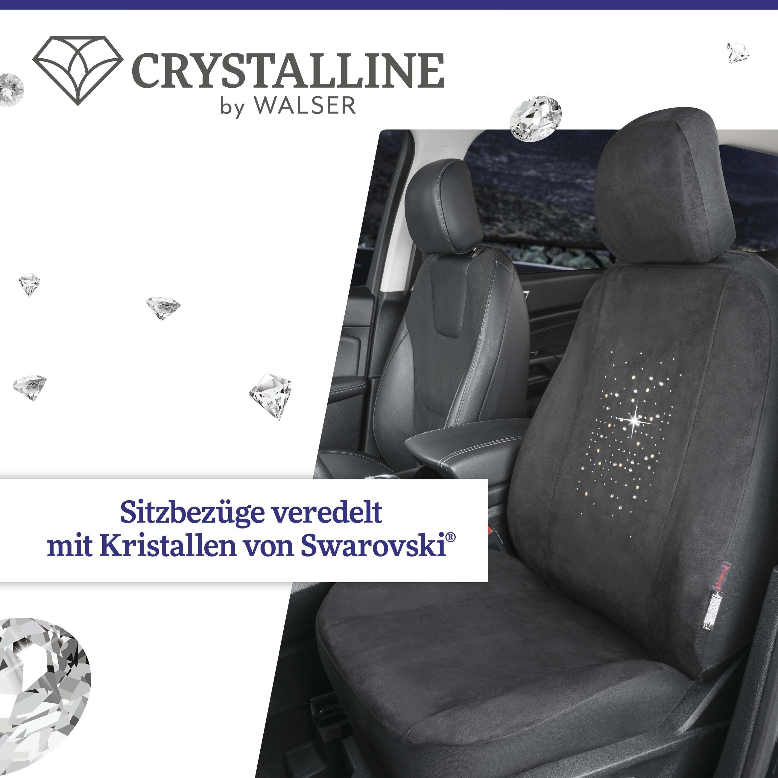 Autositzbezug Angelina verziert mit Kristallen von Swarovski® für