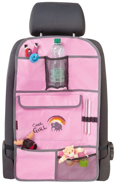 Car Seat Children Organizer Back Seat Bag Cool Girl Pink