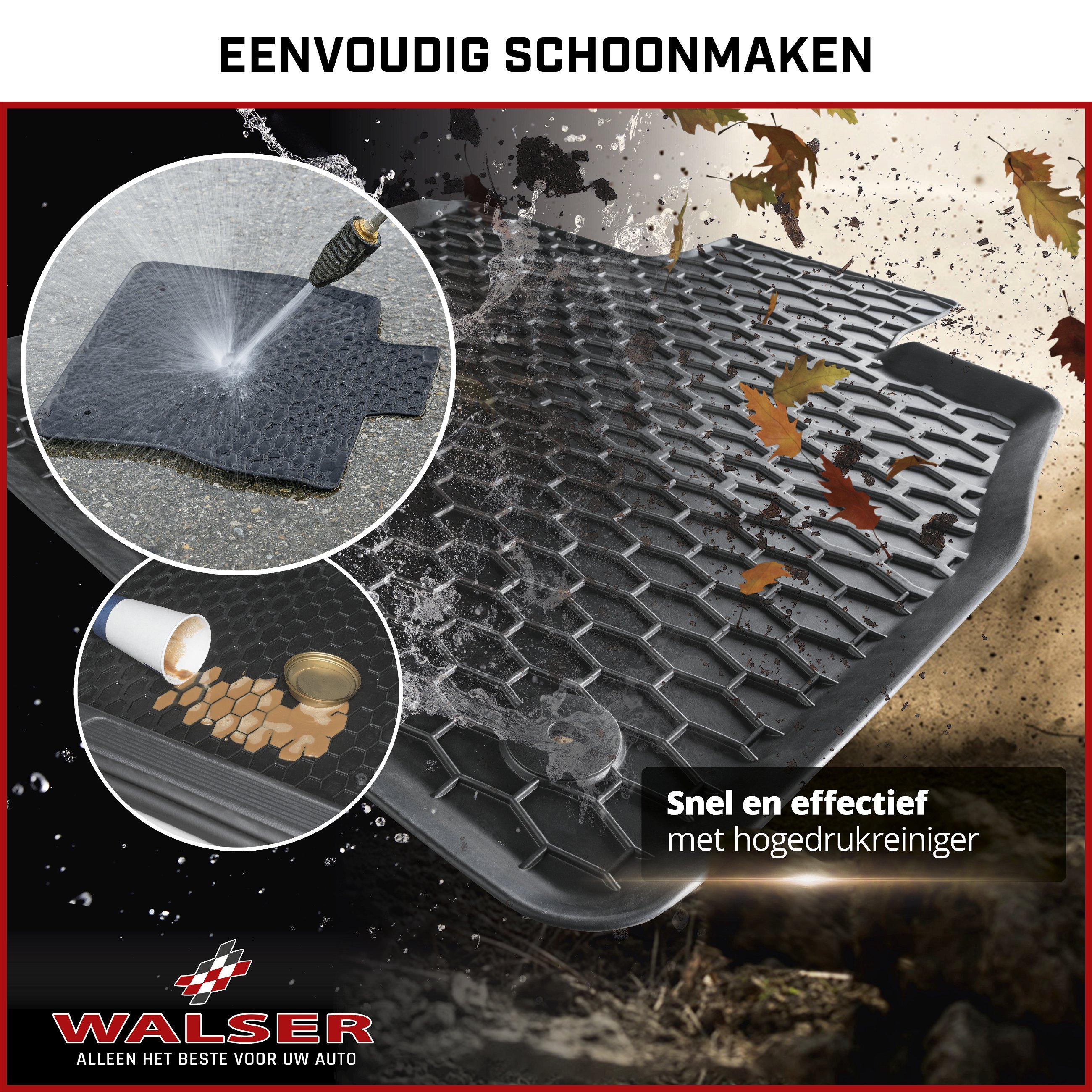 DirtGuard rubberen voetmatten geschikt voor Skoda Scala 02/2019-Vandaag, Skoda Kamiq (NW4) 07/2019-Vandaag