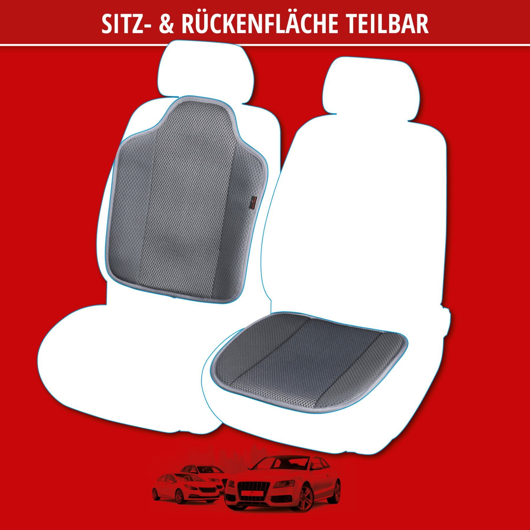 PKW Sitzauflage Aero-Spacer, Auto-Sitzaufleger schwarz