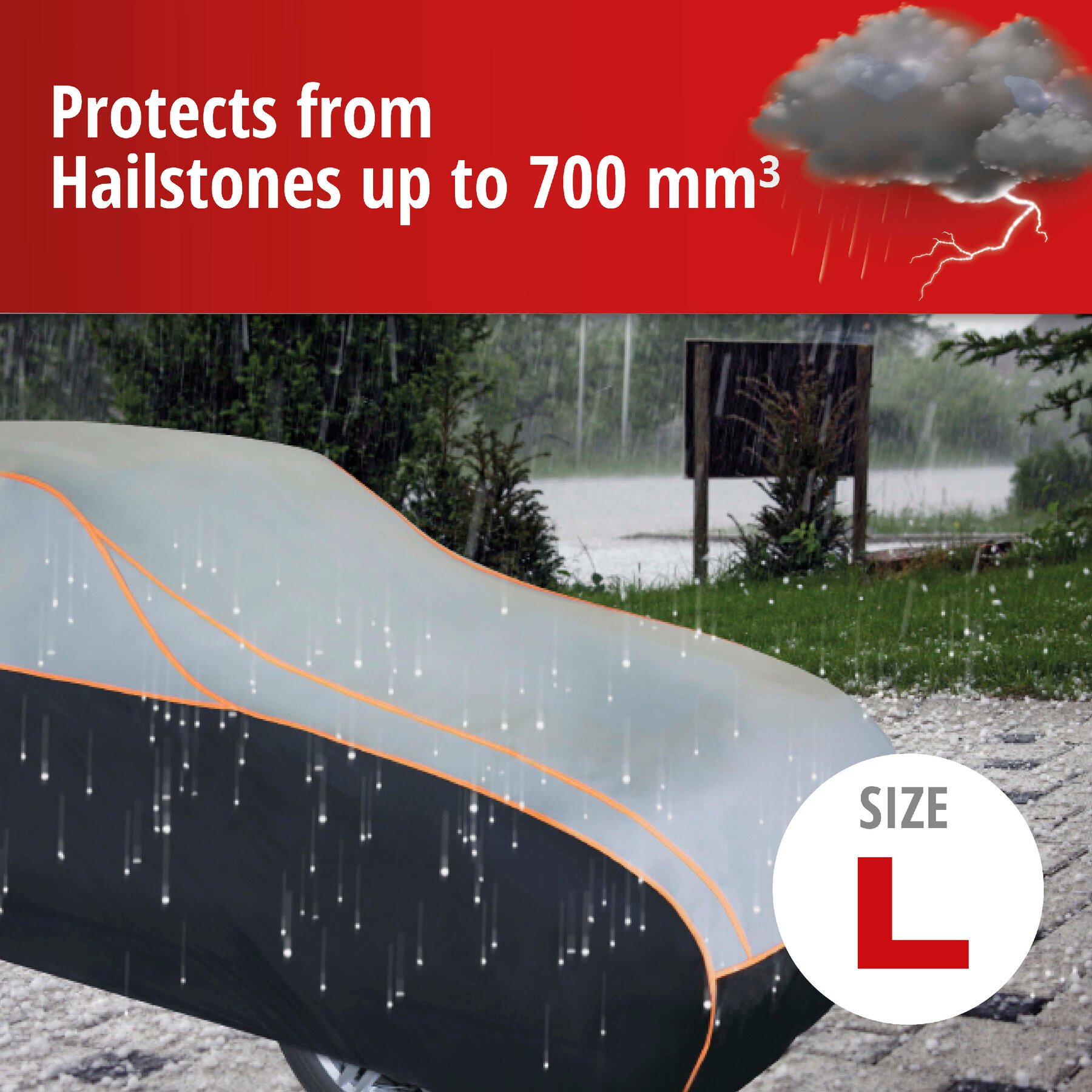 Car hail protection tarpaulin Perma Protect SUV size L