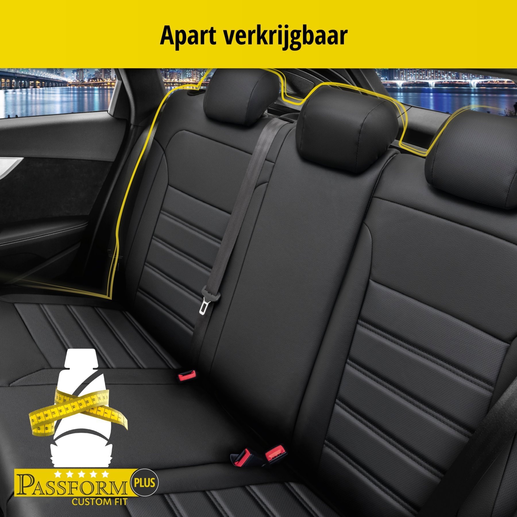 Auto stoelbekleding Robusto geschikt voor Skoda Rapid 07/2012 - 12/2019, 2 enkele zetelhoezen voor standard zetels
