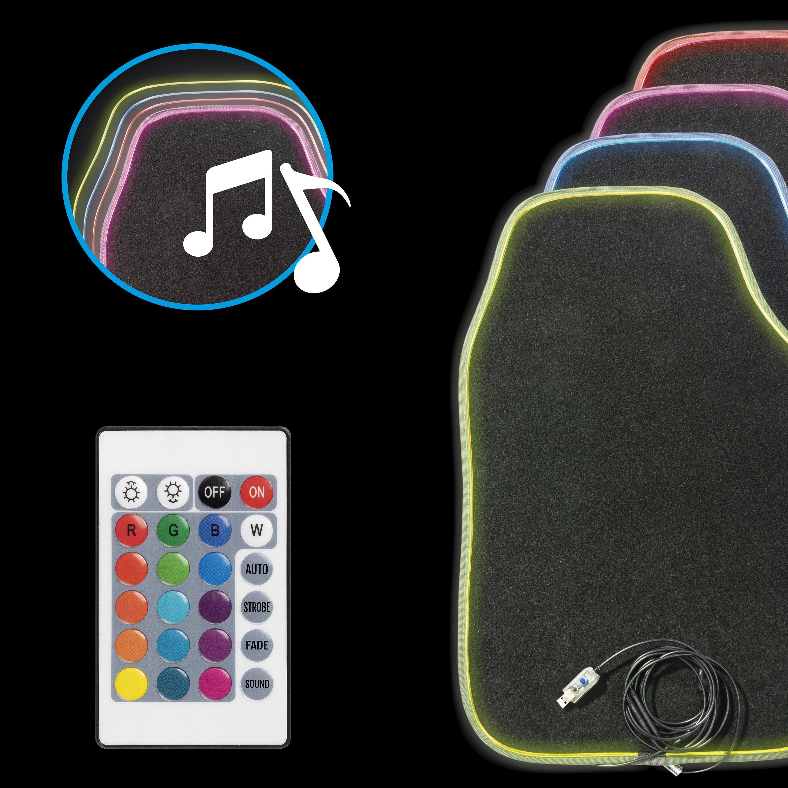 LedBack-Tapis de sol universel pour voiture tapis de voiture