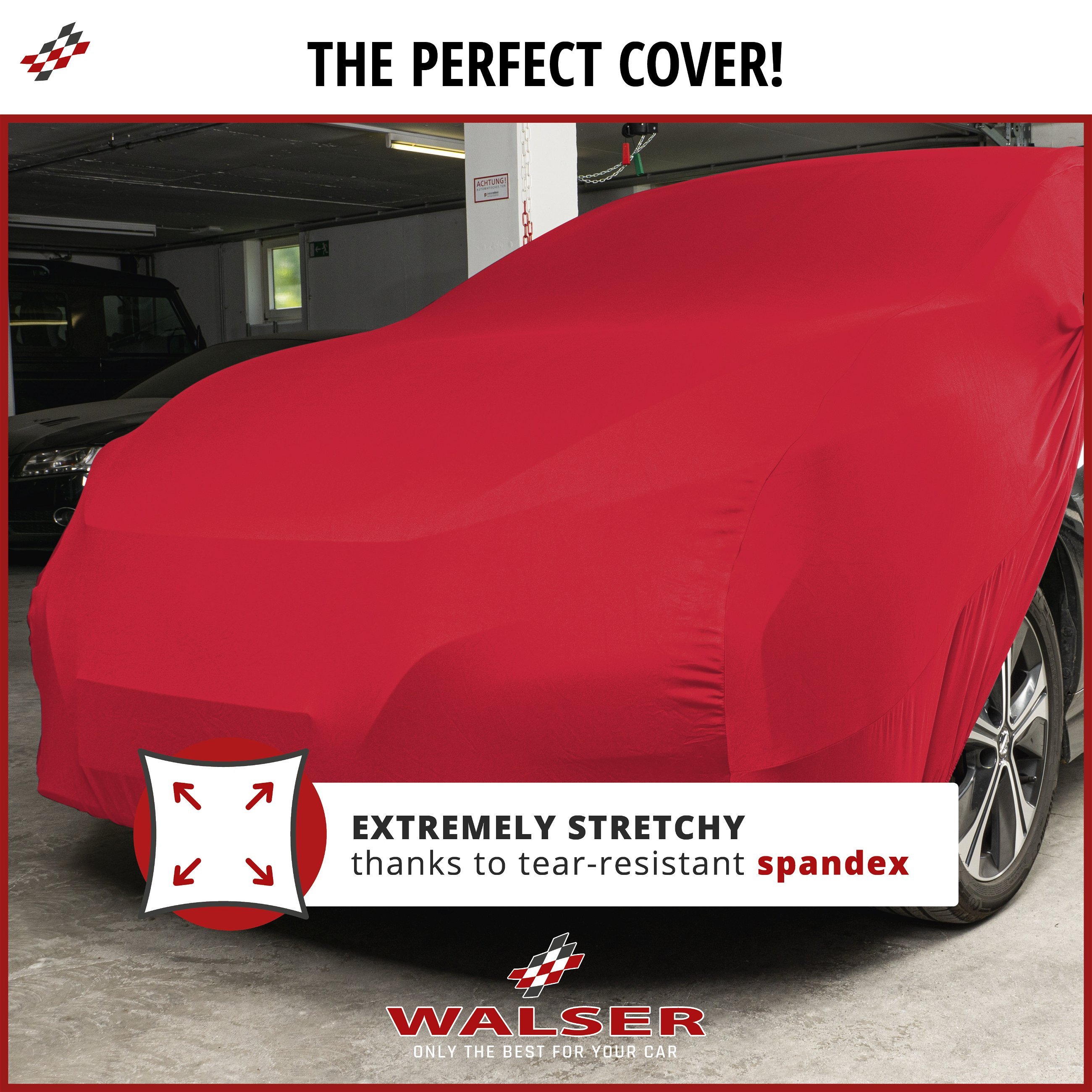 Car cover Indoor Stretch Plus size XL red