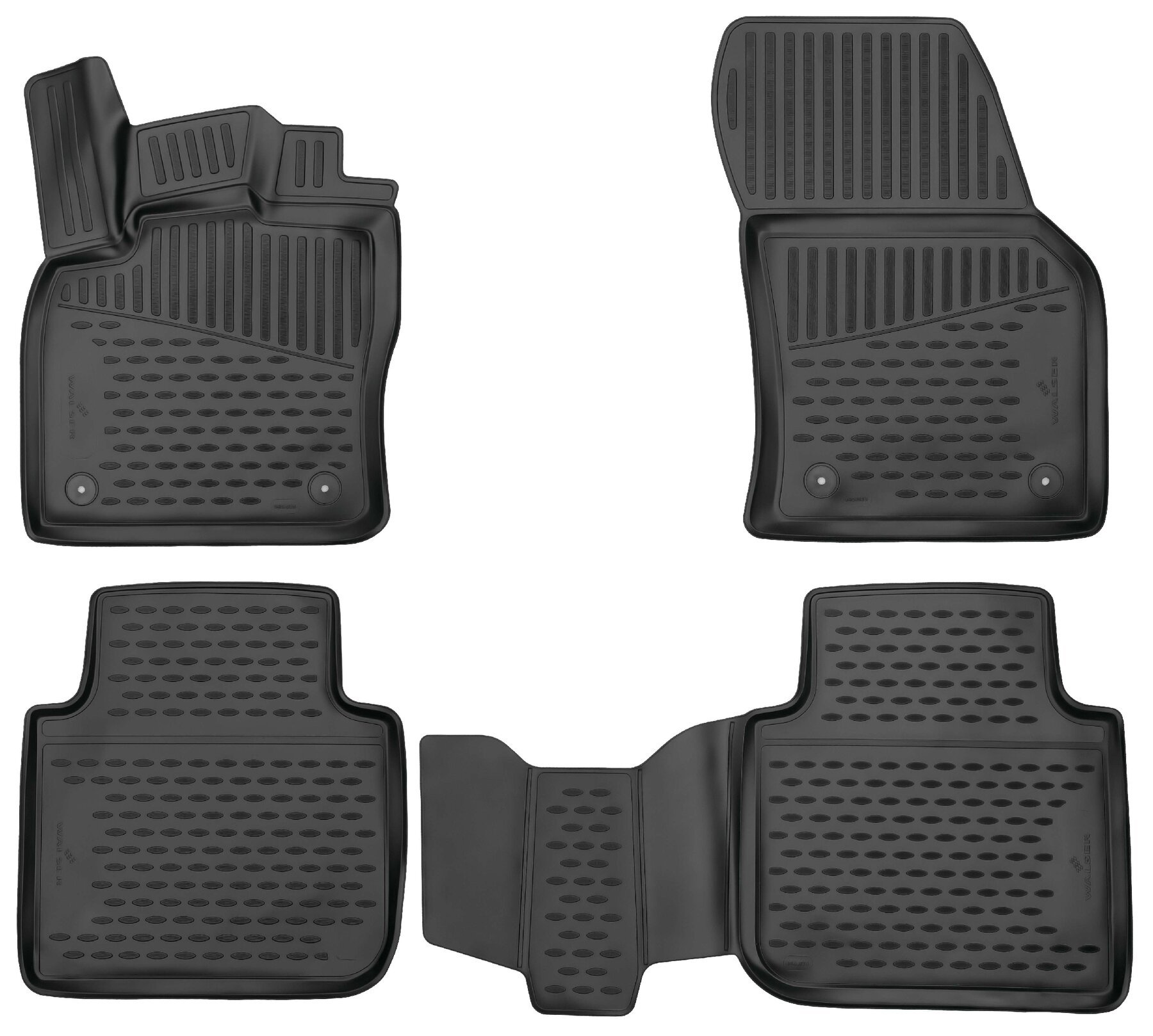 Tappetini in gomma per auto su misura XTR per Skoda Kodiaq, 2016-Oggi