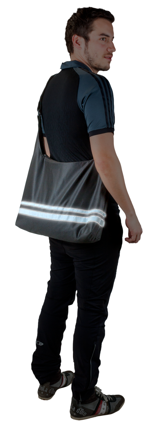 Foldable shopping bag black