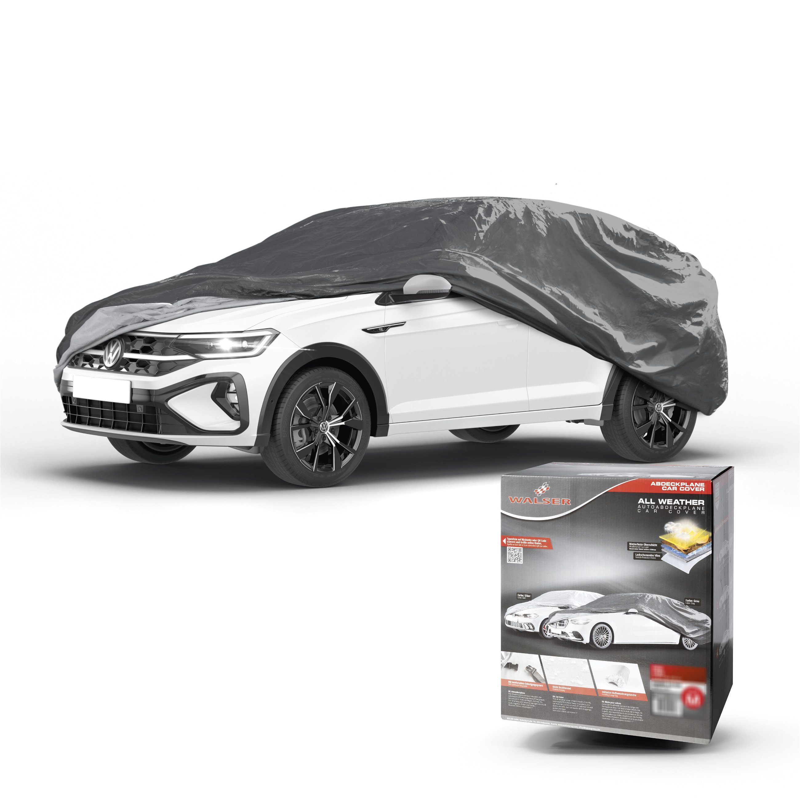 Telone per auto All Weather Basic, telone auto garage completo SUV misura S grigio