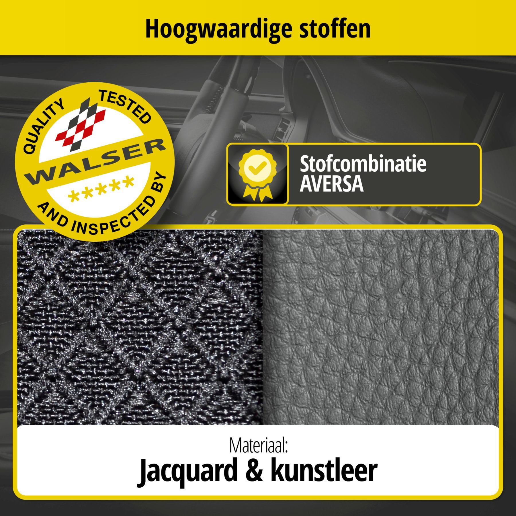 Auto stoelbekleding Aversa geschikt voor Hyundai Tucson 05/2015-12/2020, 1 bekleding achterbank voor standard zetels