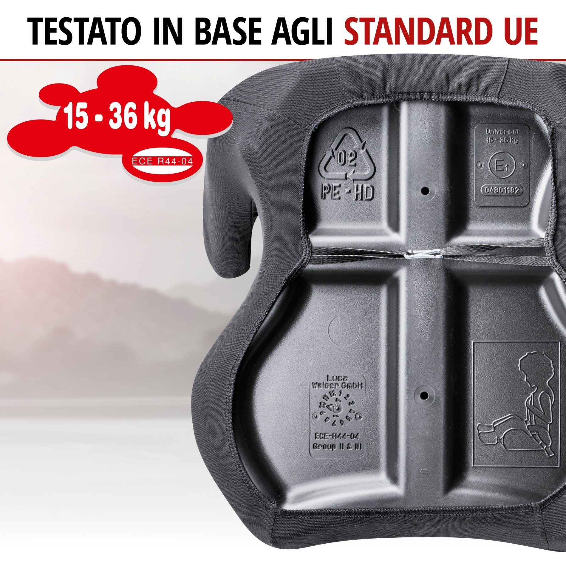 Rialzo per bambini Lino nero
