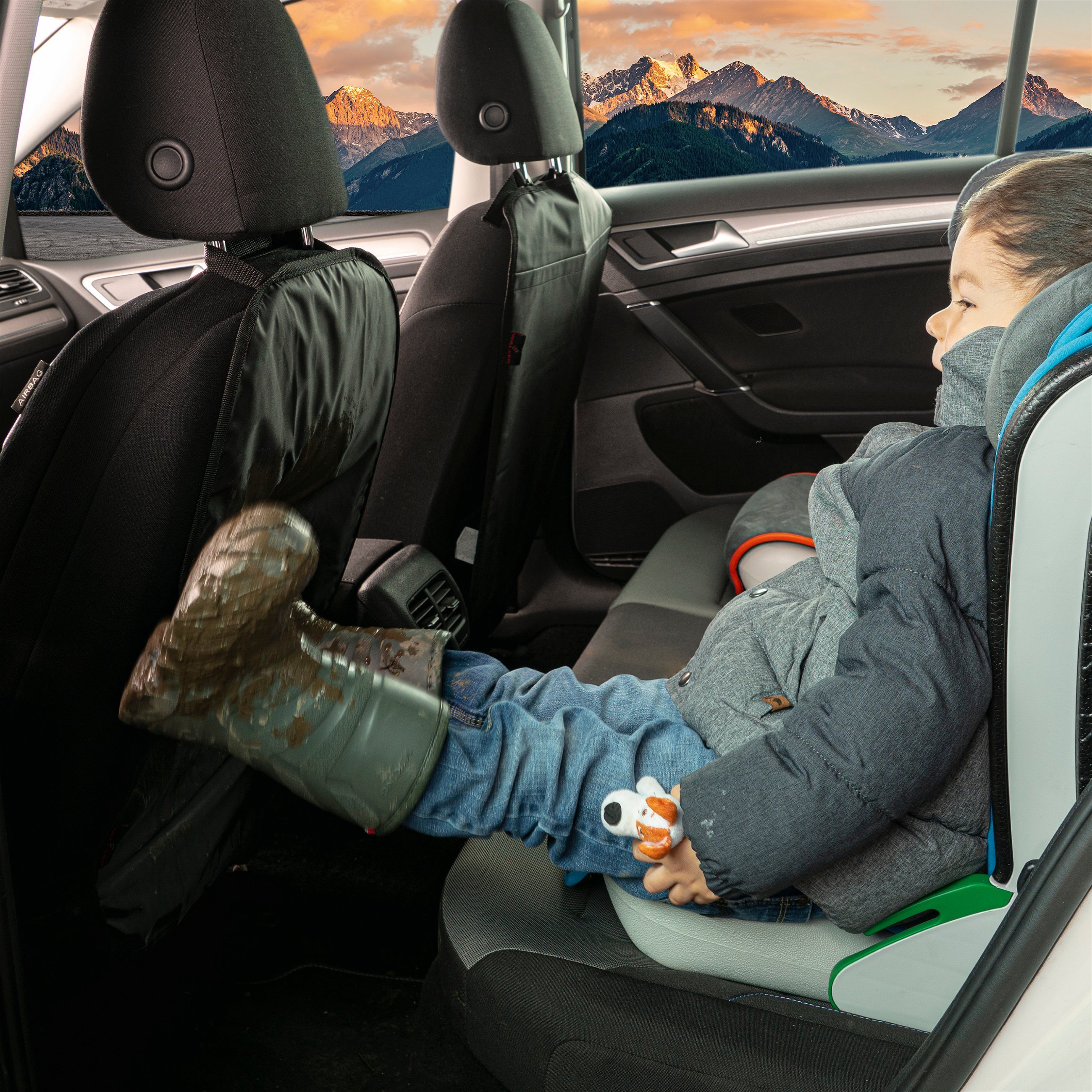Car seat backrest protection Blacky