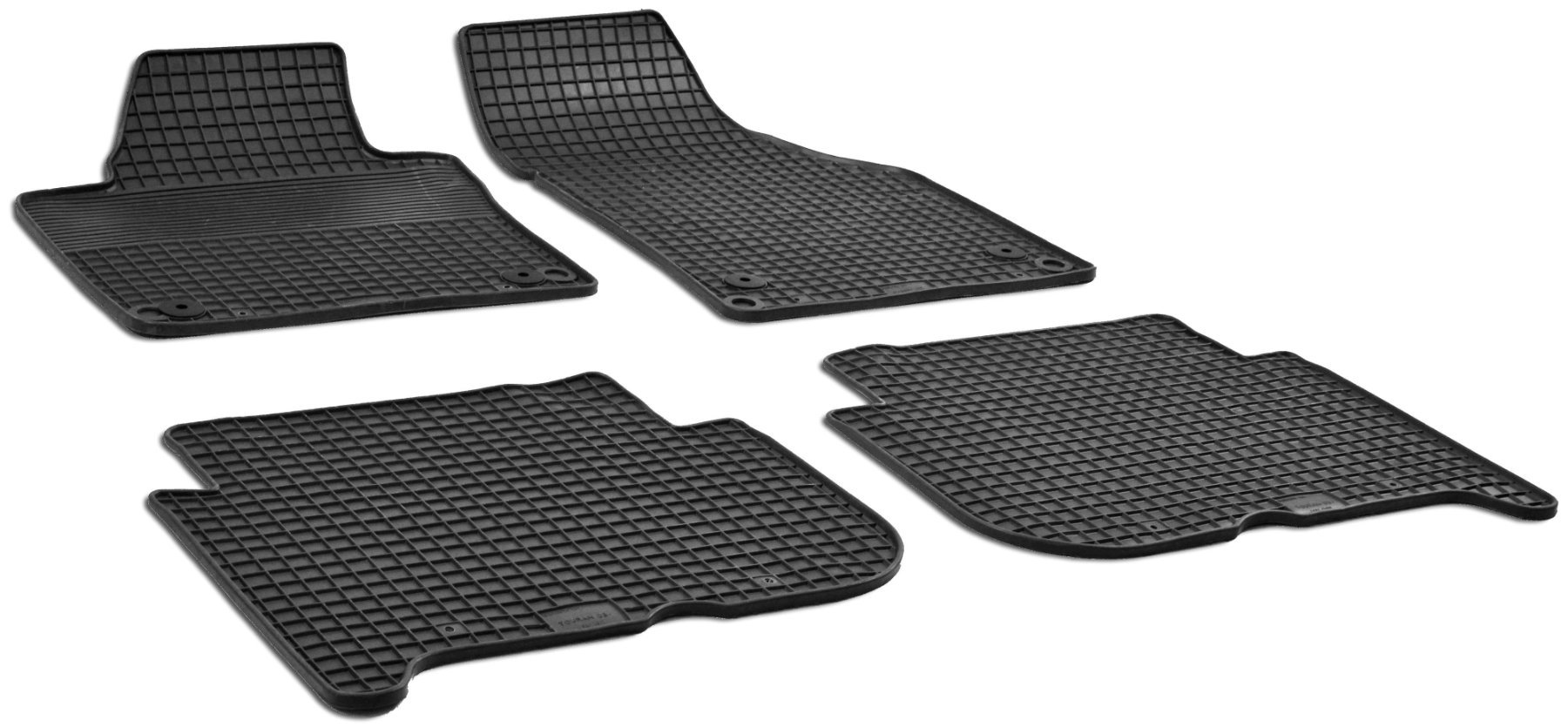 DirtGuard rubberen voetmatten geschikt voor VW Touran (1T1, 1T2, 1T3) 02/2003-05/2015