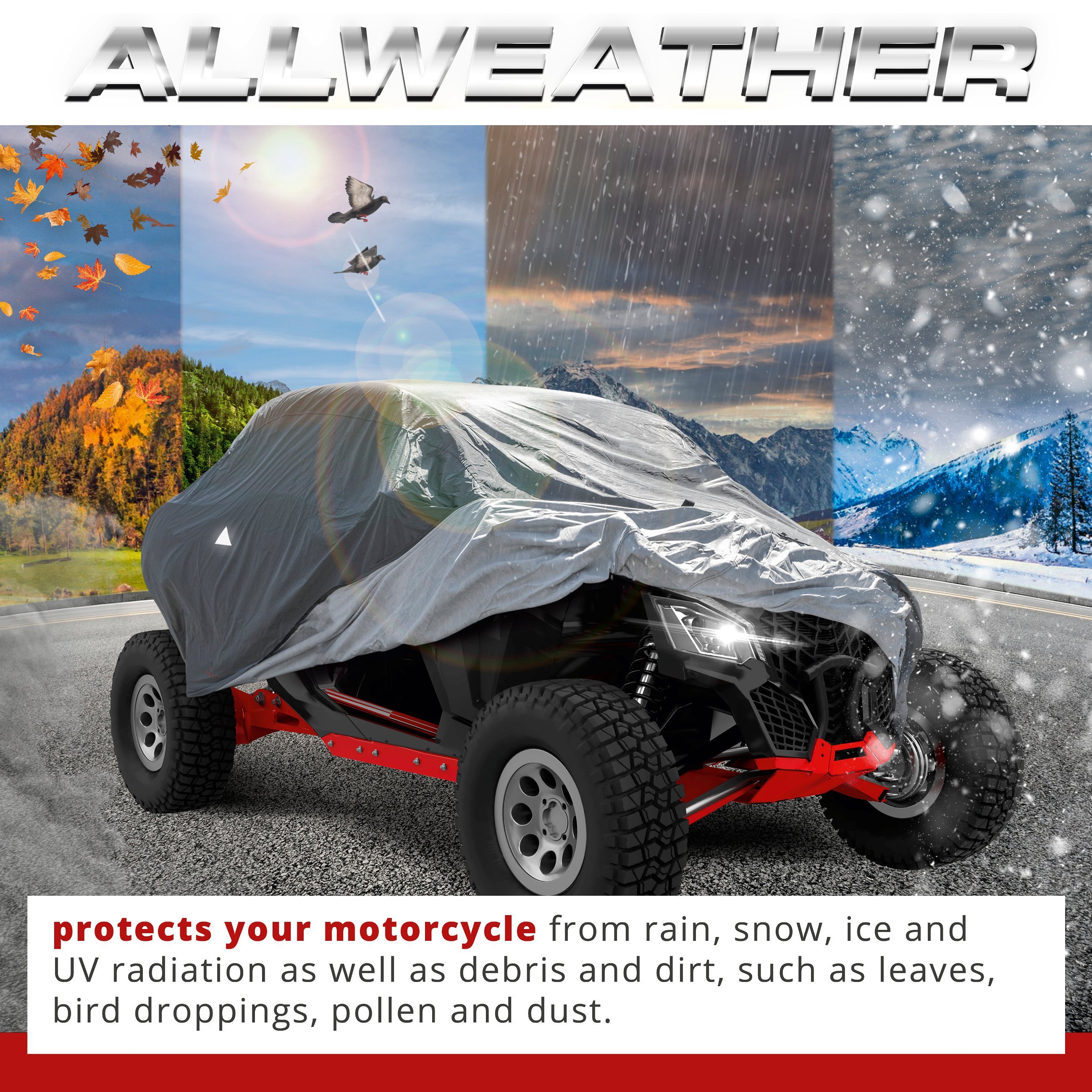 Quad Cover All Weather Plus, Cover for Off-Road Vehicles size M black