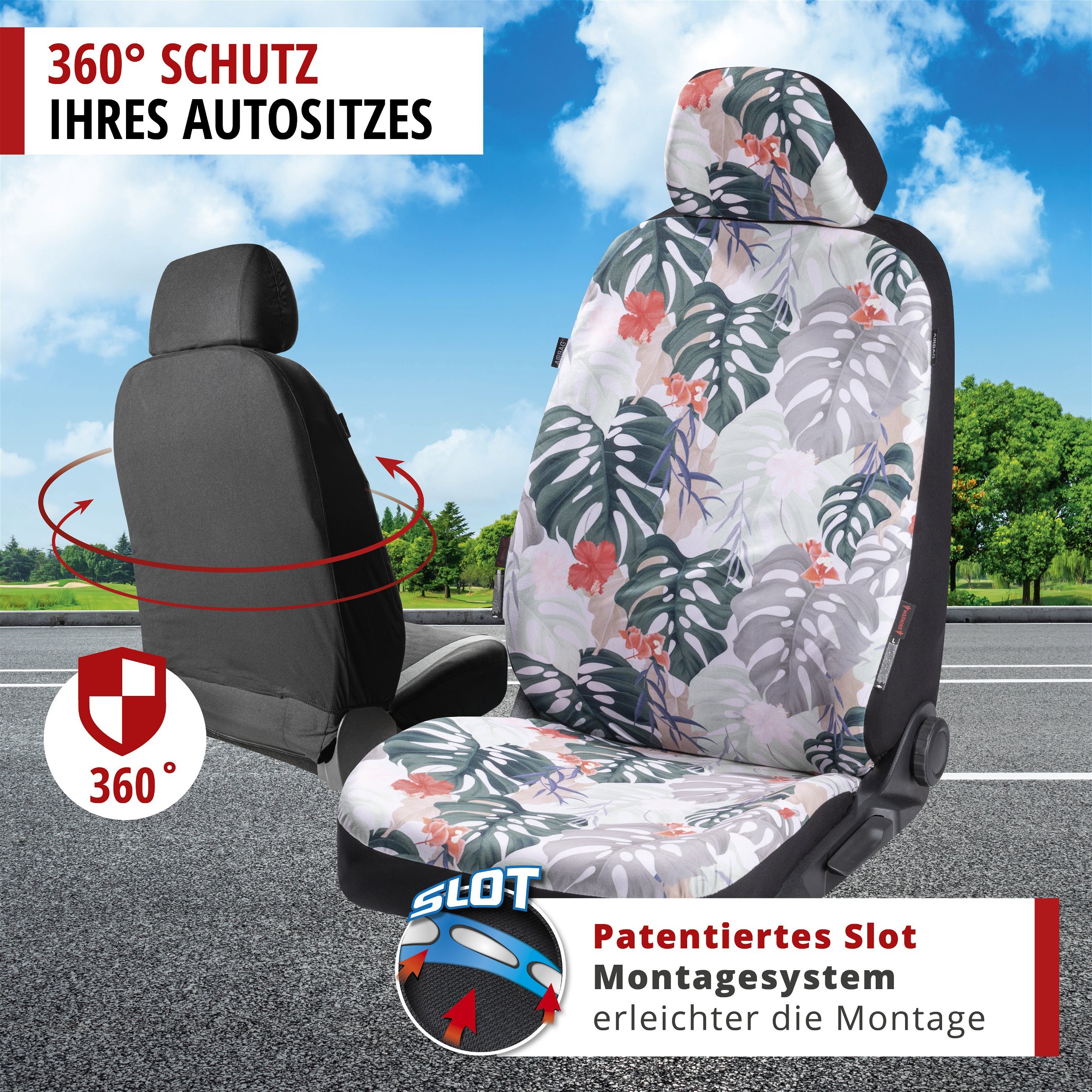 Autositzbezug Boho, PKW-Schonbezug Einzelsitz