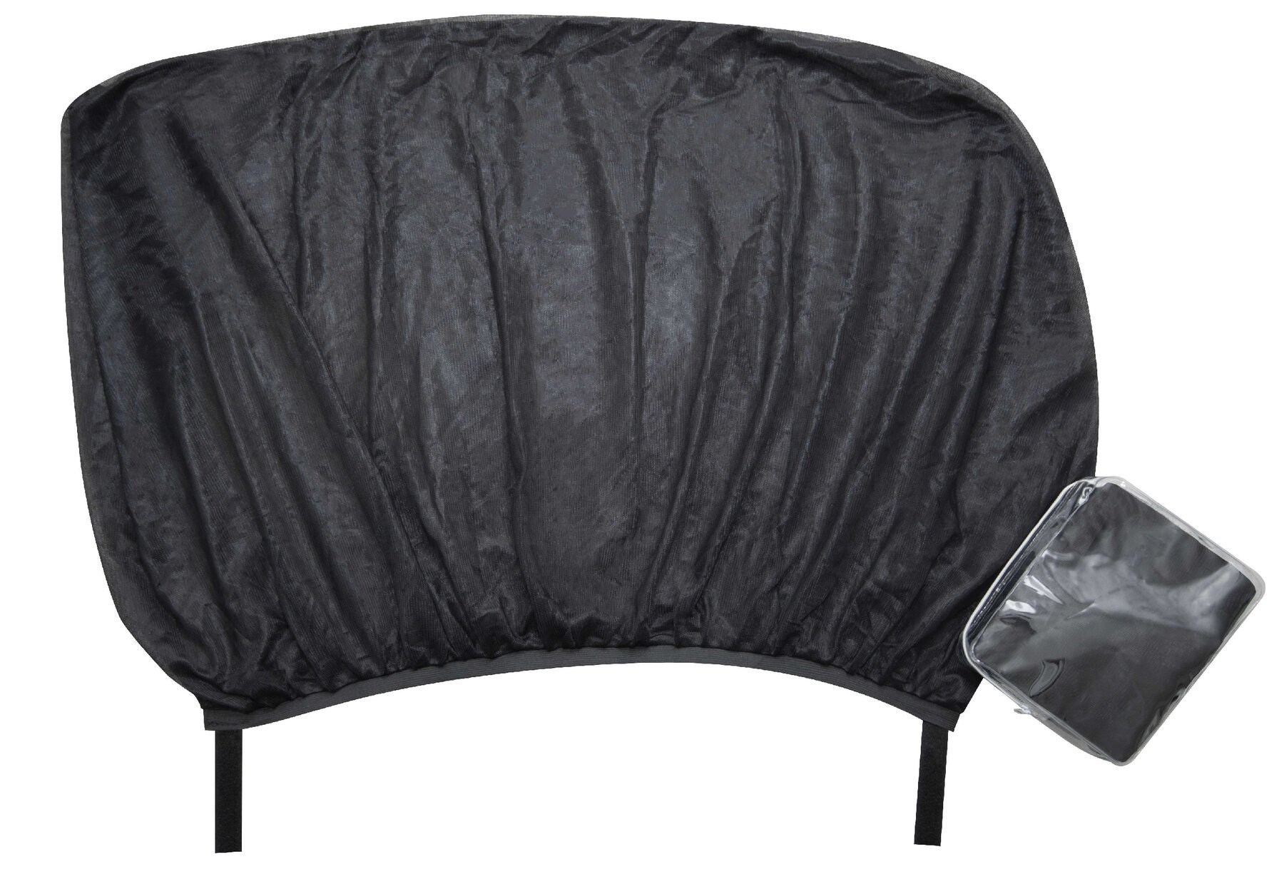 Chaussette de protection solaire pour fenêtre, 2 pièces, noir