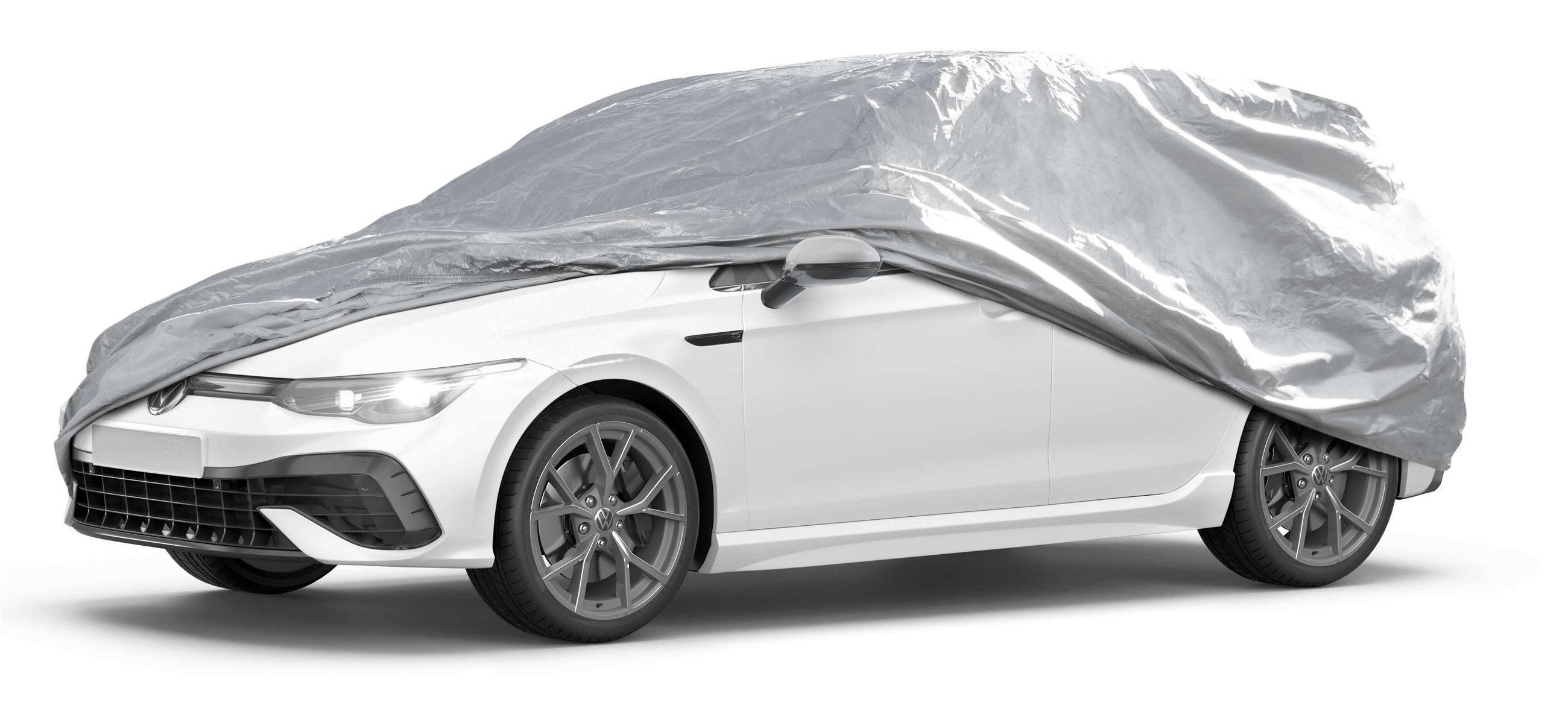 Car cover All Weather Basic, car cover full garage Combi size M silver