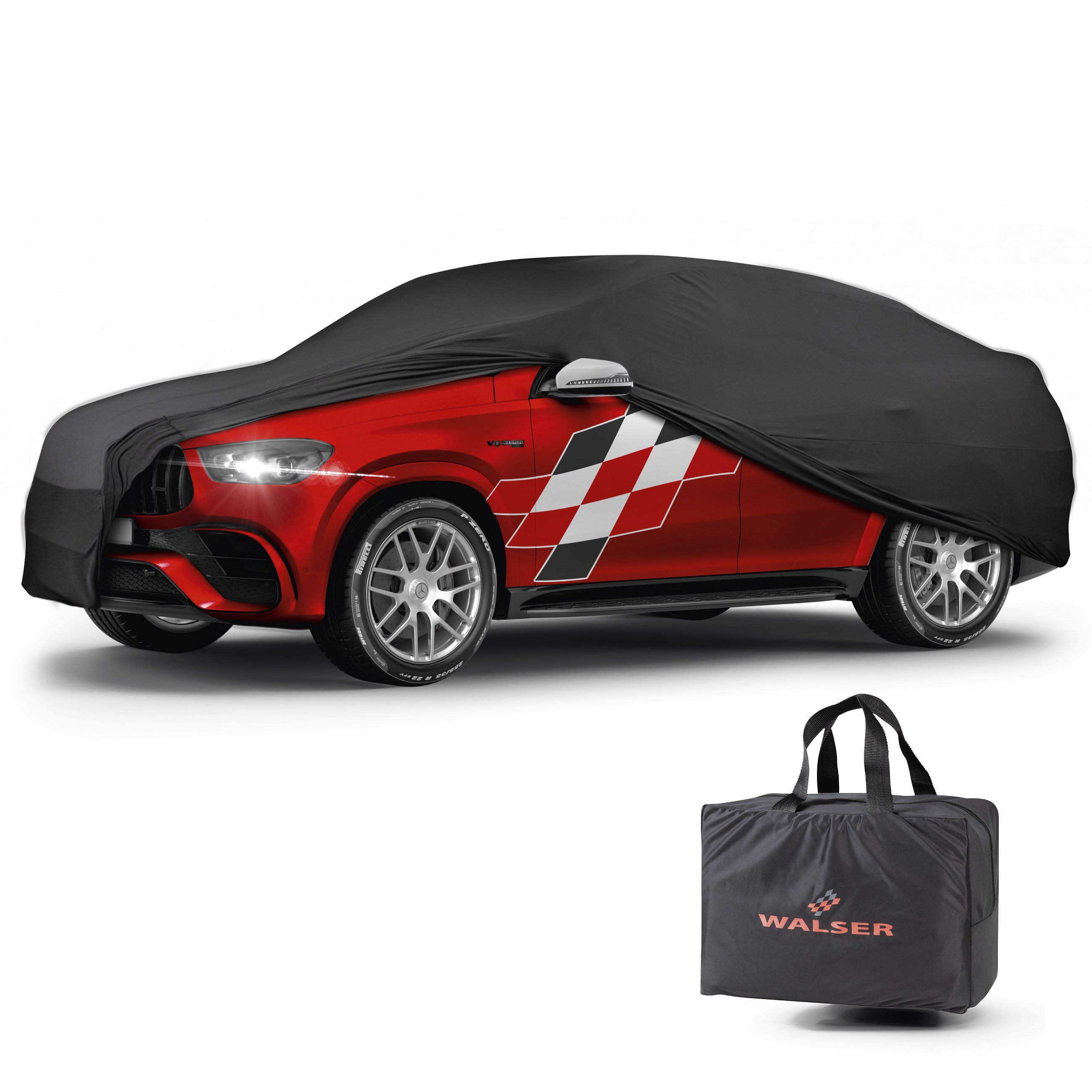 Autoplane Indoor Stretch Plus, PKW-Abdeckplane SUV Größe XL schwarz