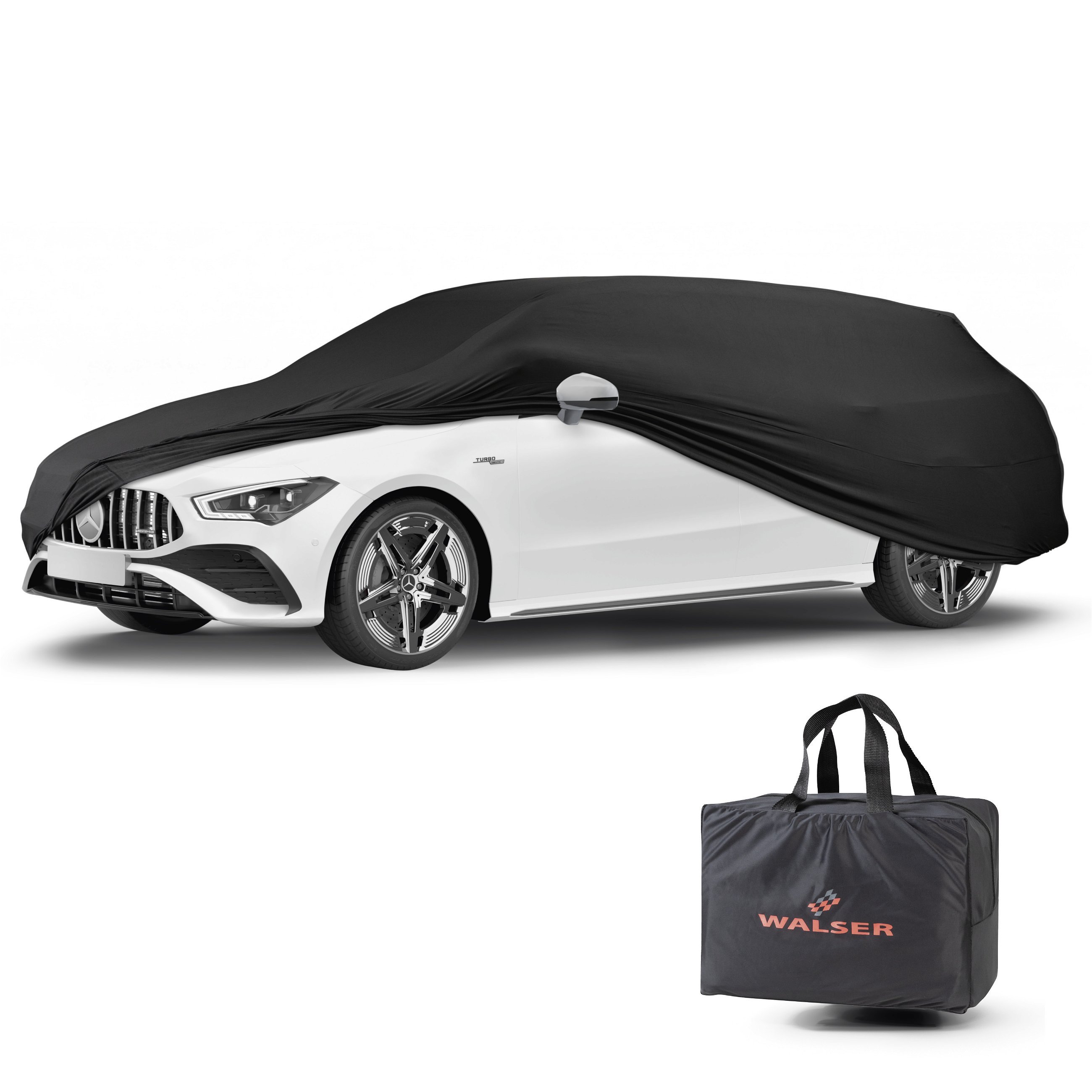 Bâche pour voiture Indoor Stretch Basic Combi taille L noir