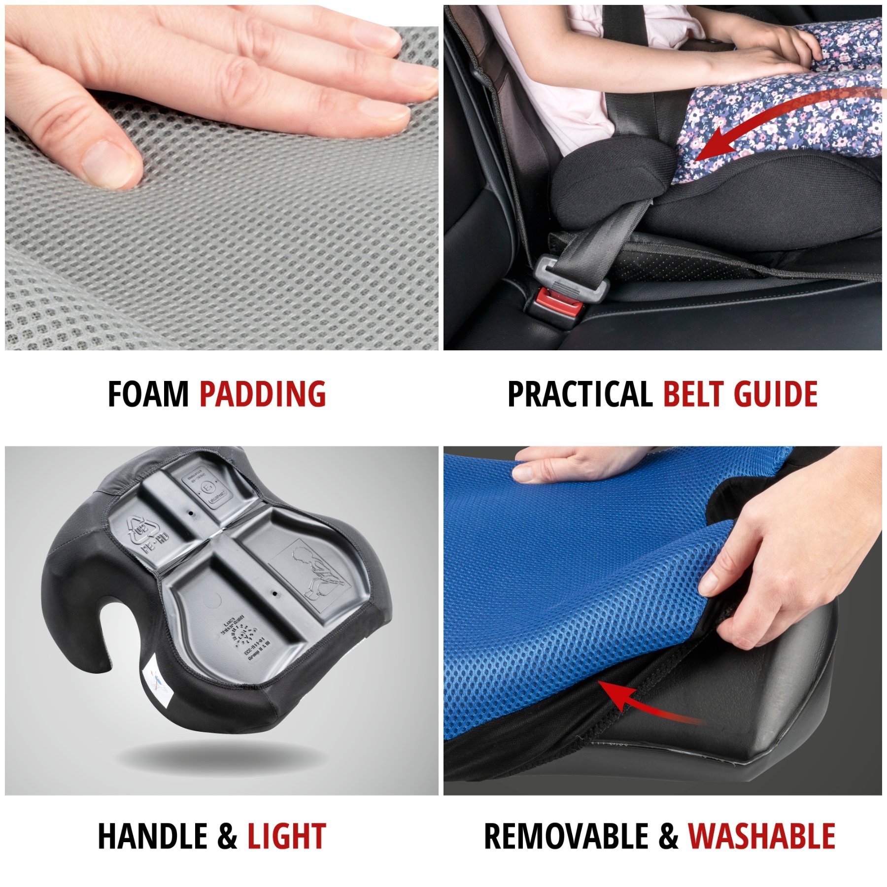 Booster seat Lino black/blue