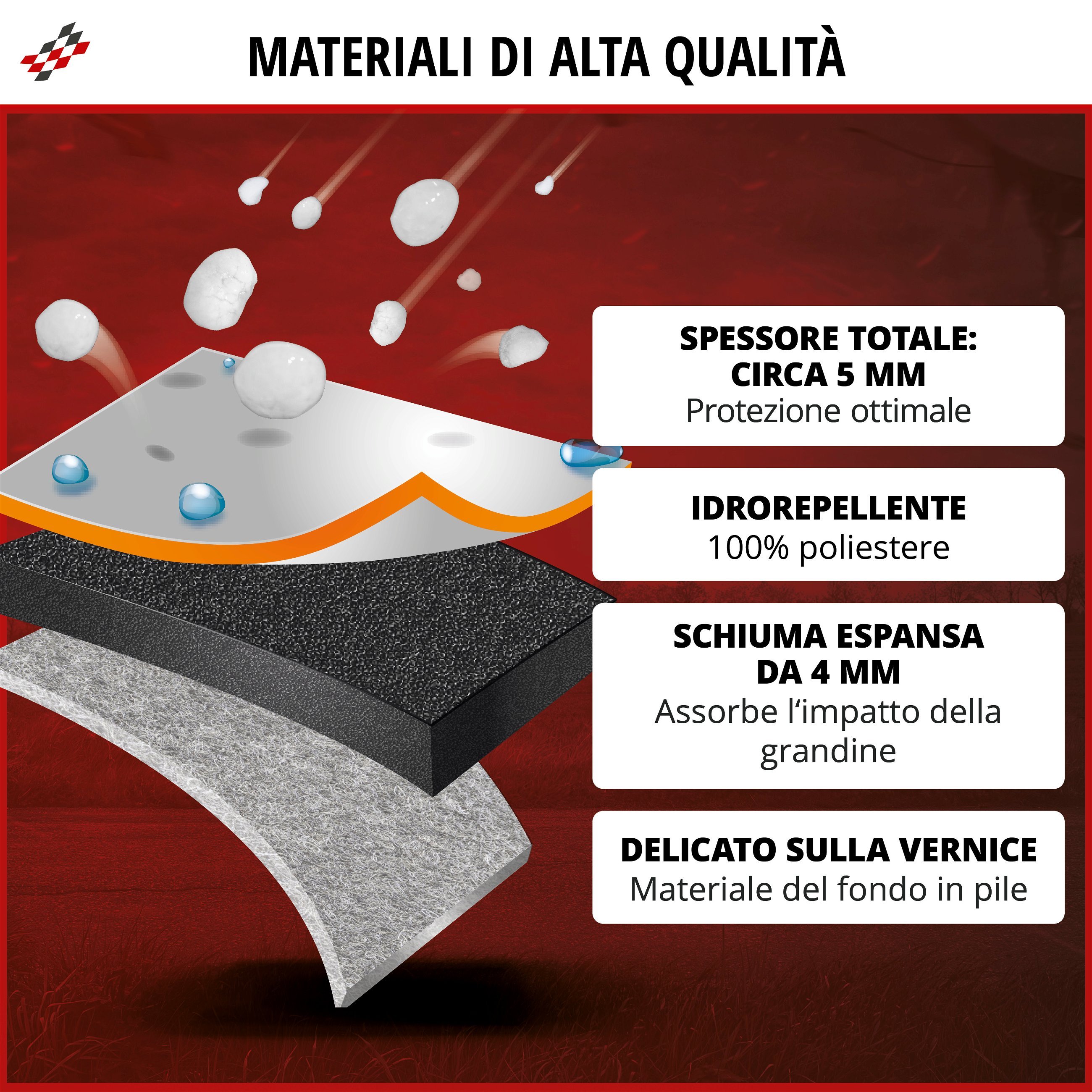 Telo Copriauto antigrandine Perma Protect size XXL