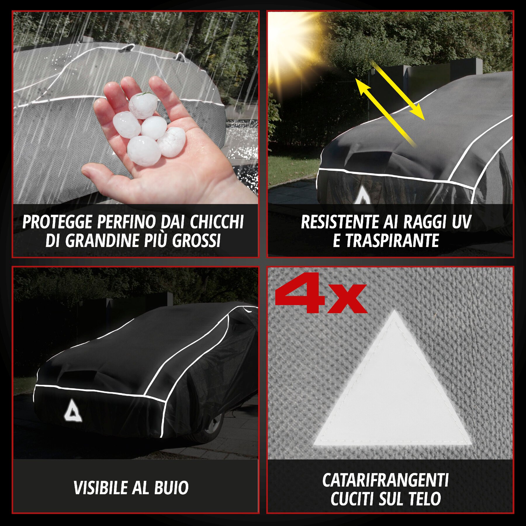 Telo Copriauto antigrandine Hybrid UV Protect misura XL