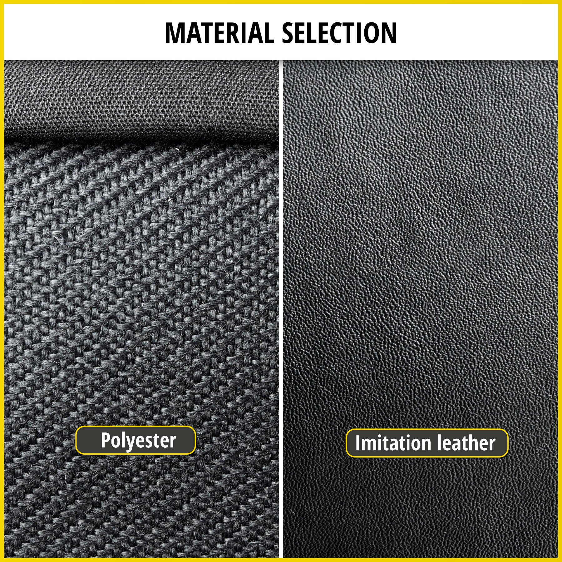 Seat cover made of imitation leather for VW T5, single seat cover front