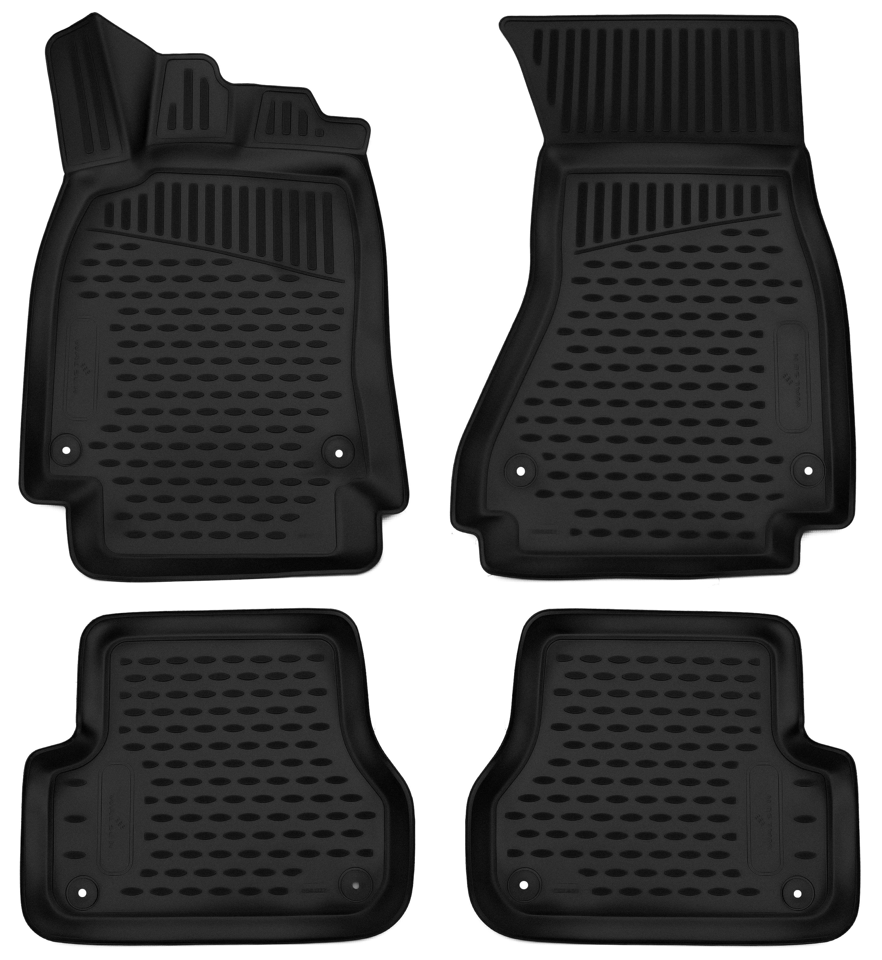 XTR Rubber Mats for Audi A6 Sedan 11/2010 - 09/2018, without compartment under drivers seat