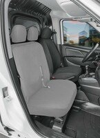 Walser 10532 Charcoal Ford Transit Fitted SEAT Covers for Double Bench Front Fabric from 05/ Walser 10532 Charcoal Ford Transit Fitted SEAT Covers for Double Bench Front Fabric from 05/