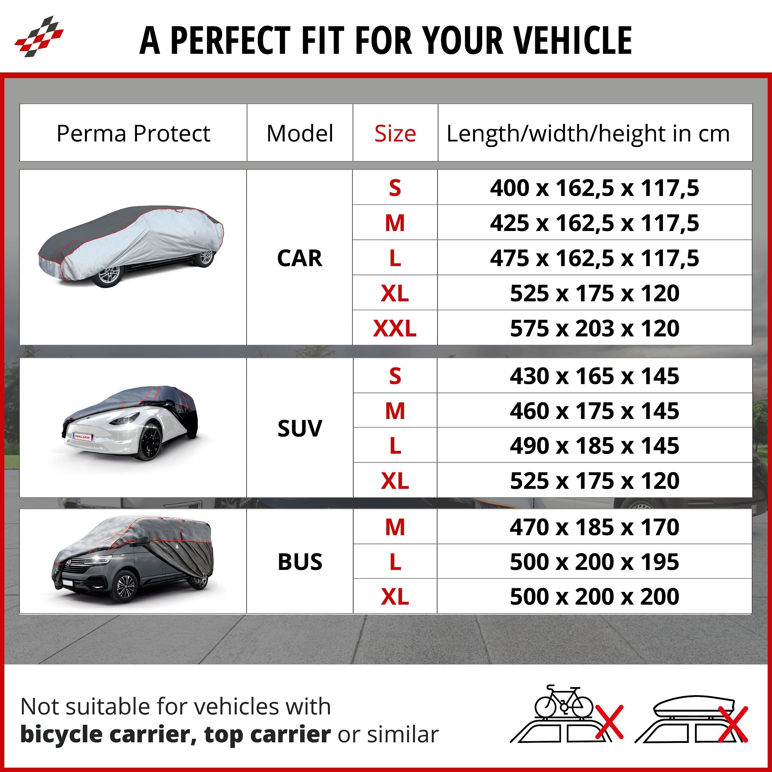 Car hail protection tarpaulin Premium Hybrid SUV size XL