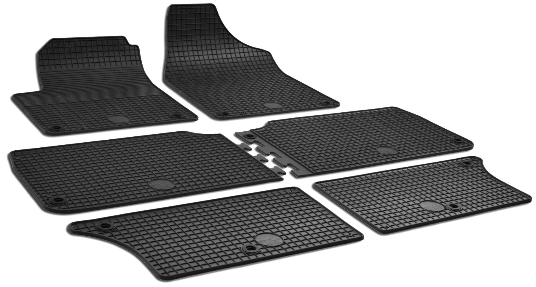 DirtGuard rubberen voetmatten geschikt voor Seat Alhambra 04/1996-03/2010, VW Sharan 05/1995-03/2010