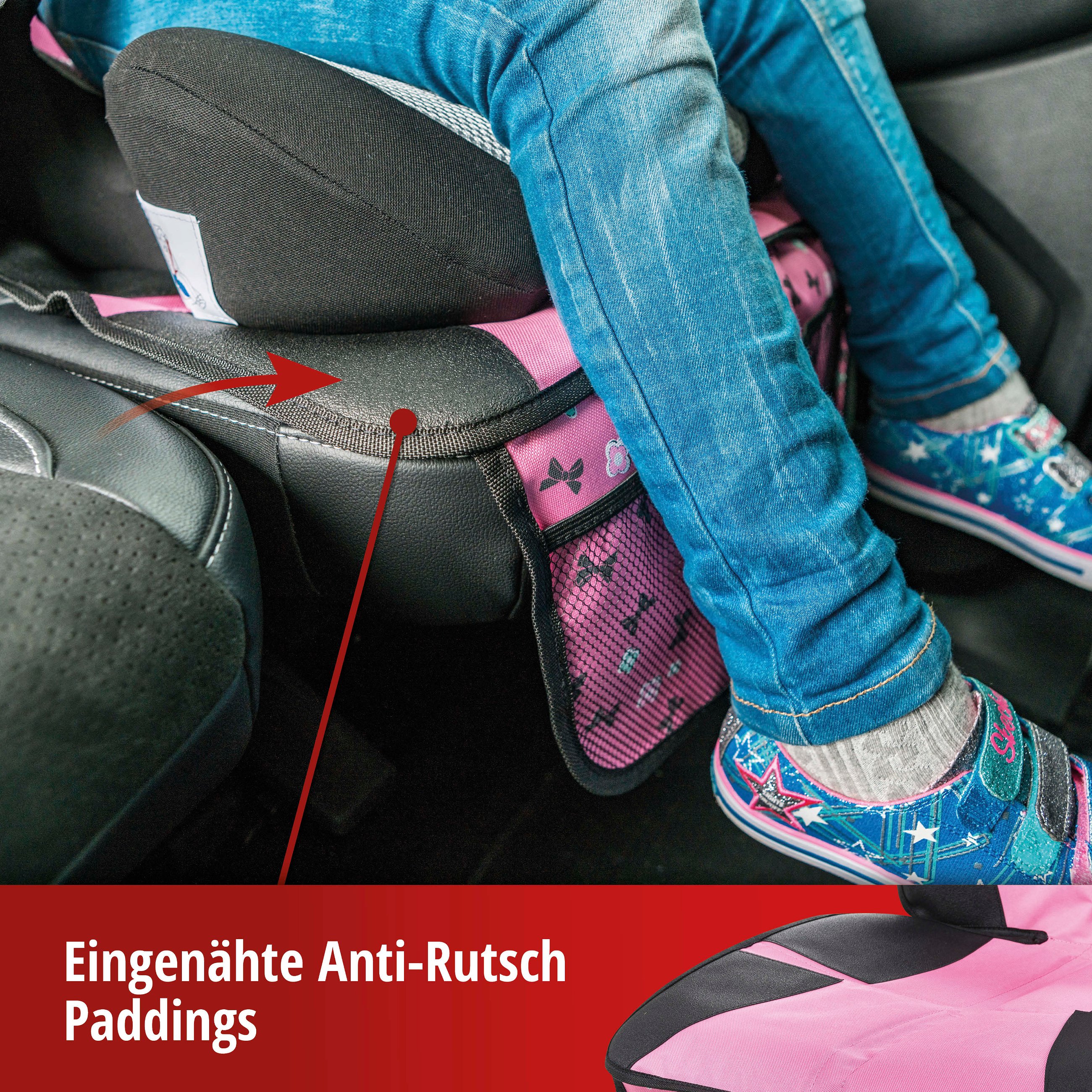 Kindersitzunterlage Ballet Doll, Auto-Schutzunterlage, Sitzschoner Kindersitz grau/rosa
