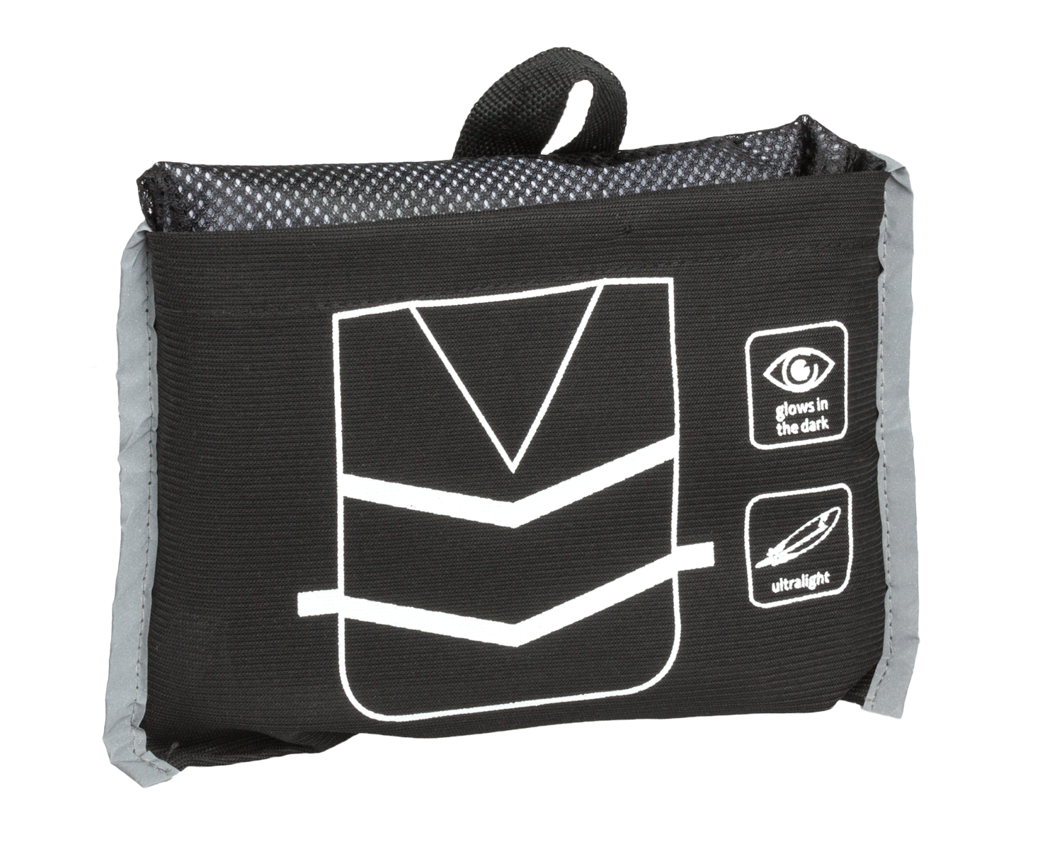 Leisure vest foldable black