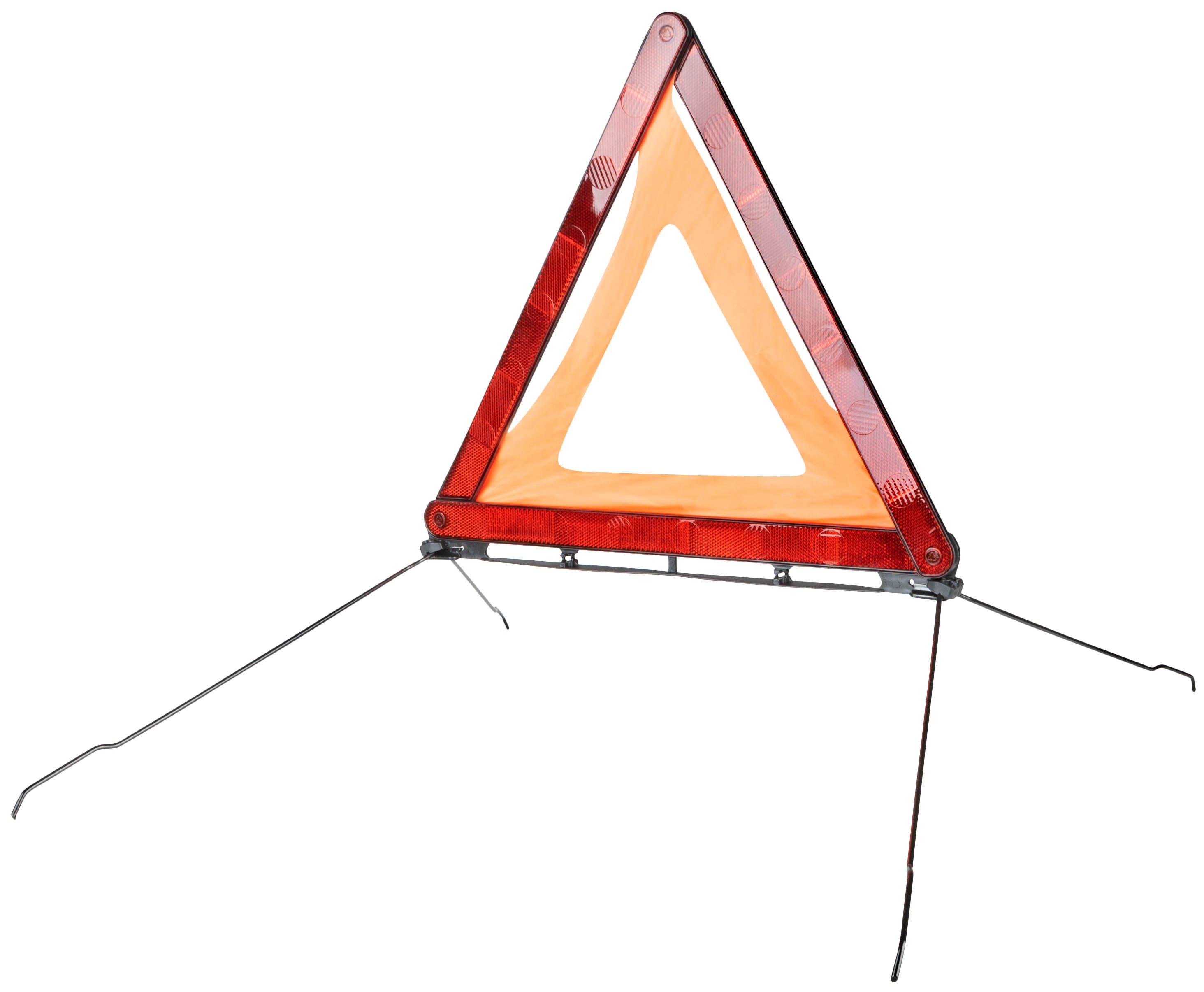 Triangolo di ripartizione Triangolo di avviso con faretra rossa