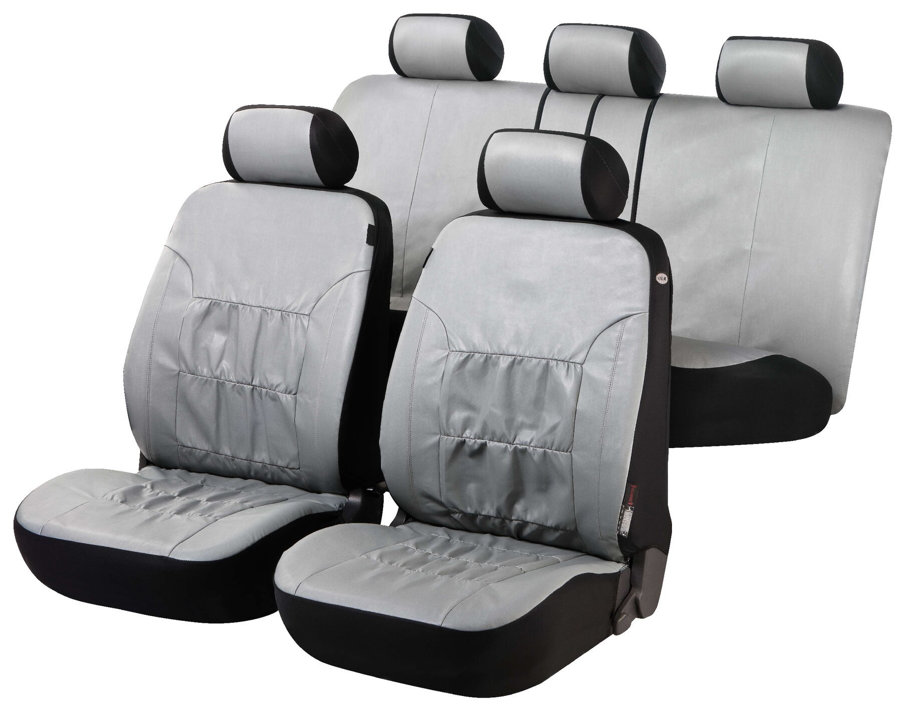 Housses de sièges Nappa Touch gris imitation cuir