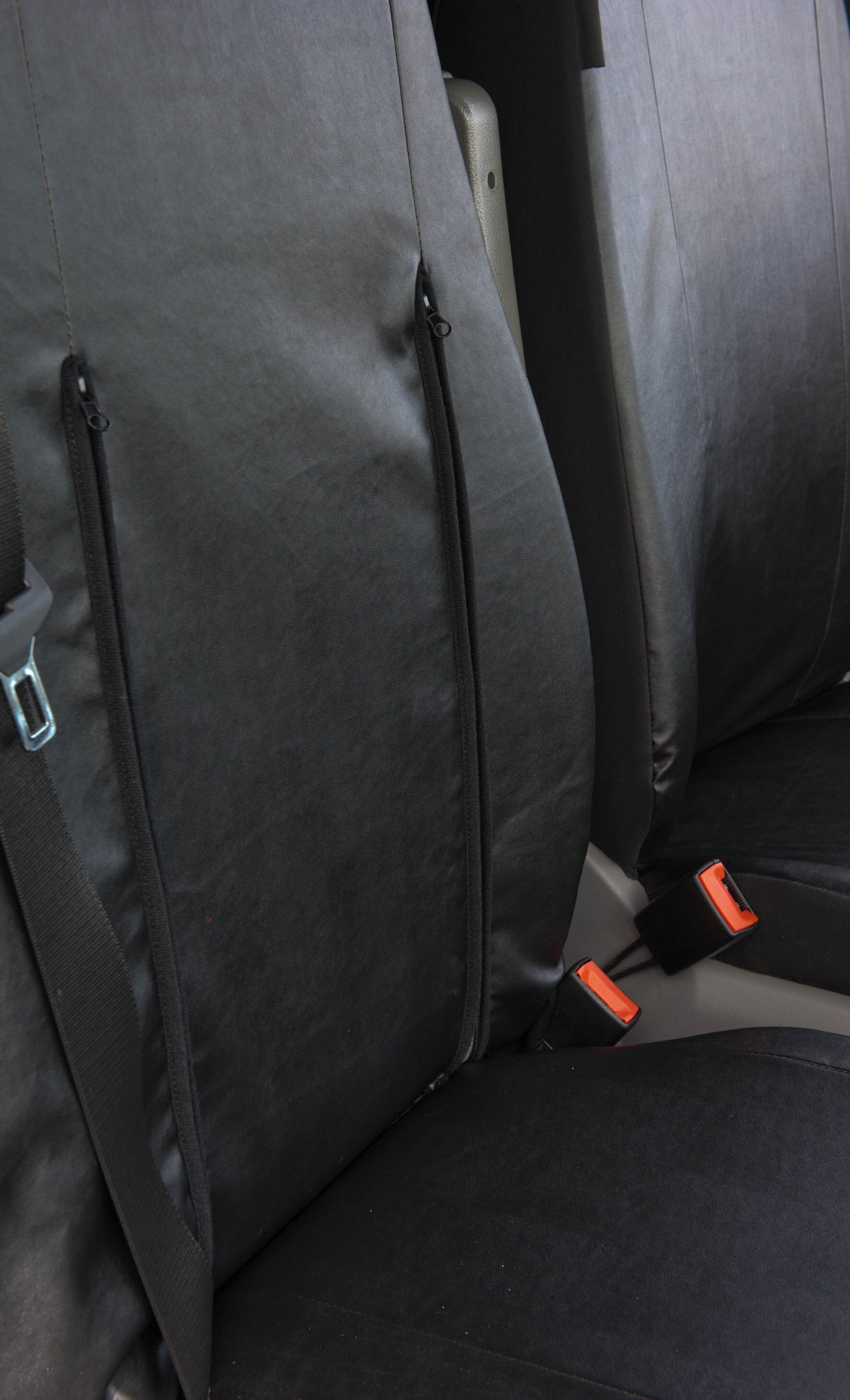 Seat cover made of imitation leather for VW Crafter, Mercedes Sprinter, single seat cover, double seat cover